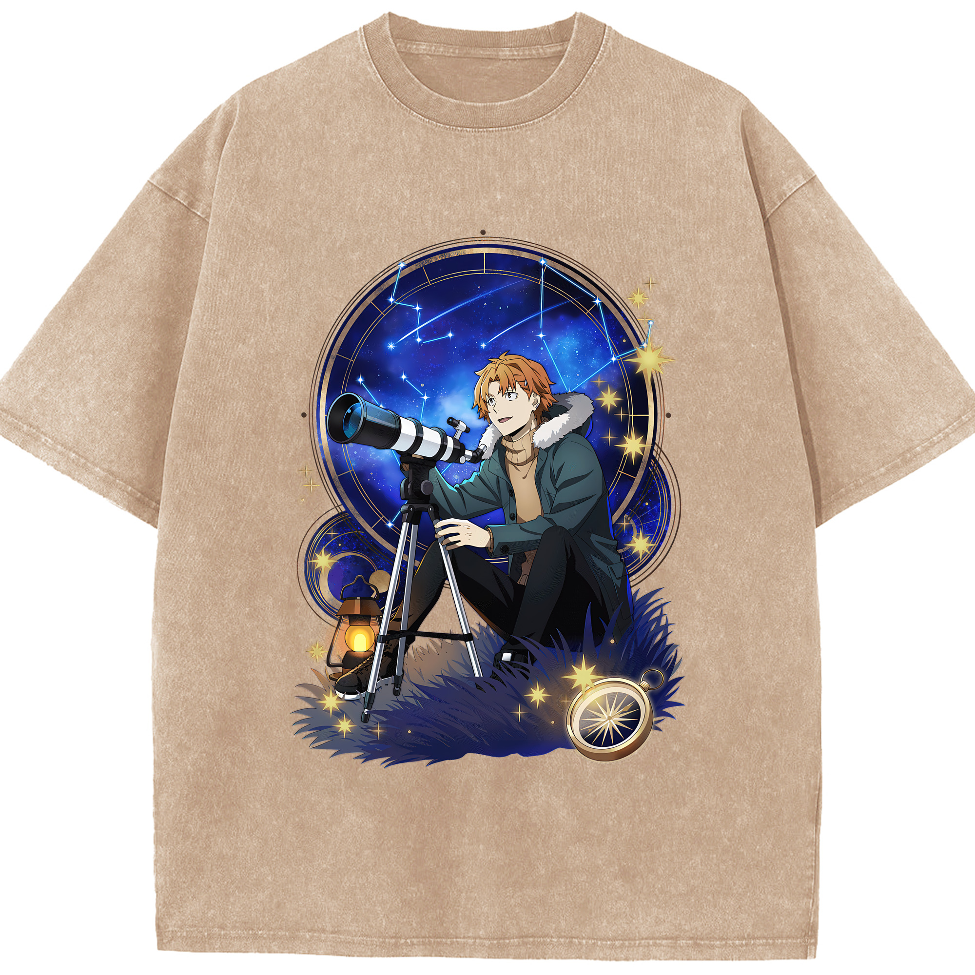 （画像用） 文豪ストレイドッグス Bungo Stray Dogs 綿100% ヴィンテージ風 半袖Tシャツ（フロントプリント）