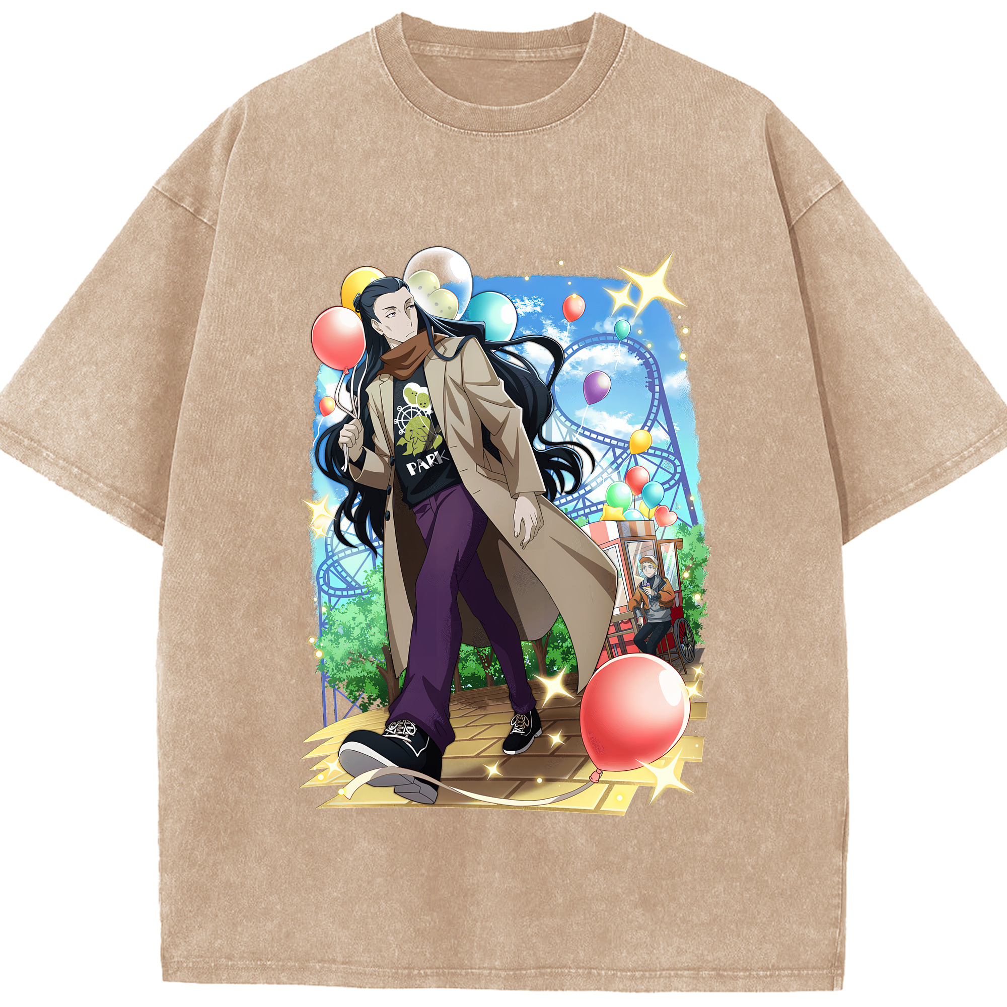 （画像用） 文豪ストレイドッグス Bungo Stray Dogs 綿100% ヴィンテージ風 半袖Tシャツ（フロントプリント）
