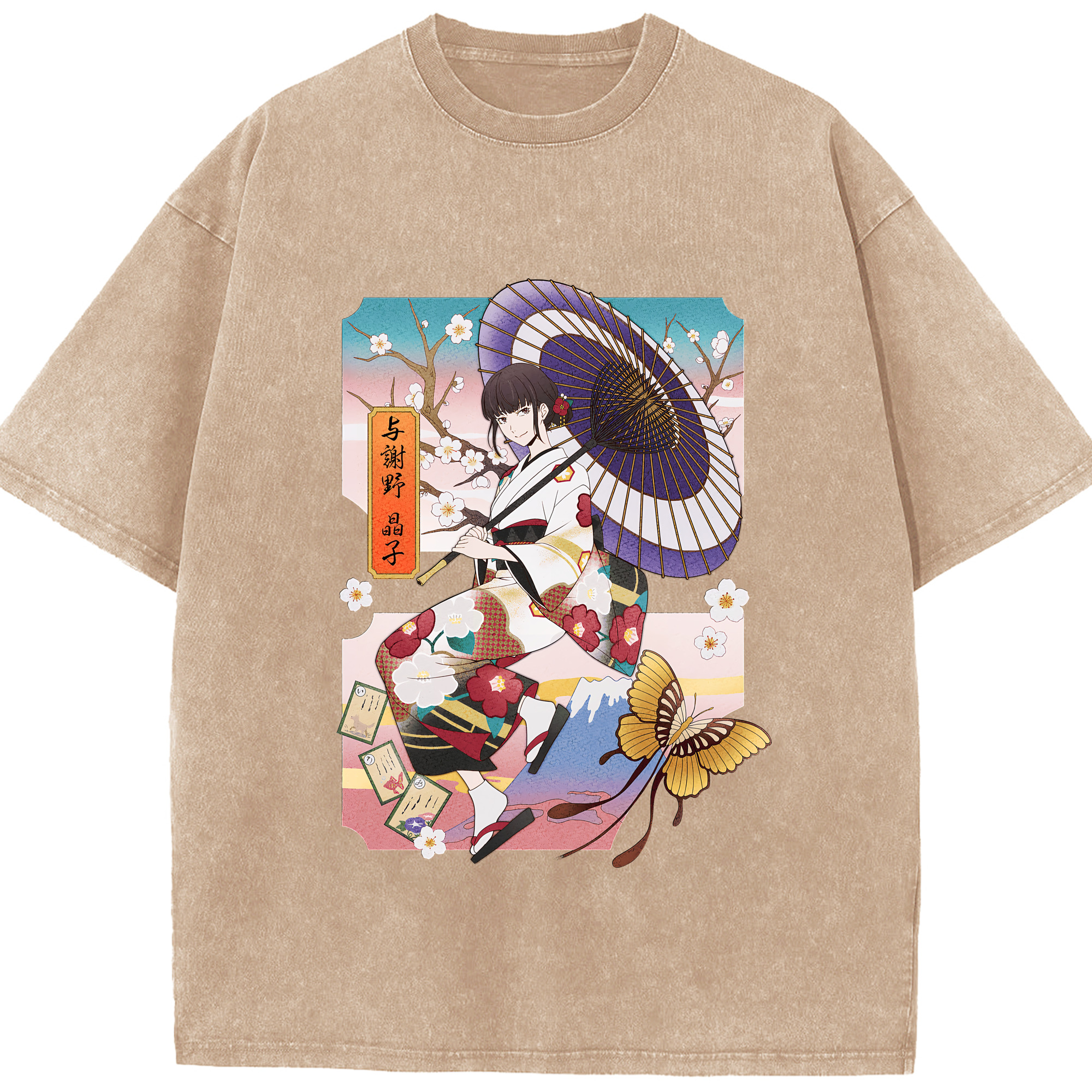 （画像用） 文豪ストレイドッグス Bungo Stray Dogs 綿100% ヴィンテージ風 半袖Tシャツ（フロントプリント）