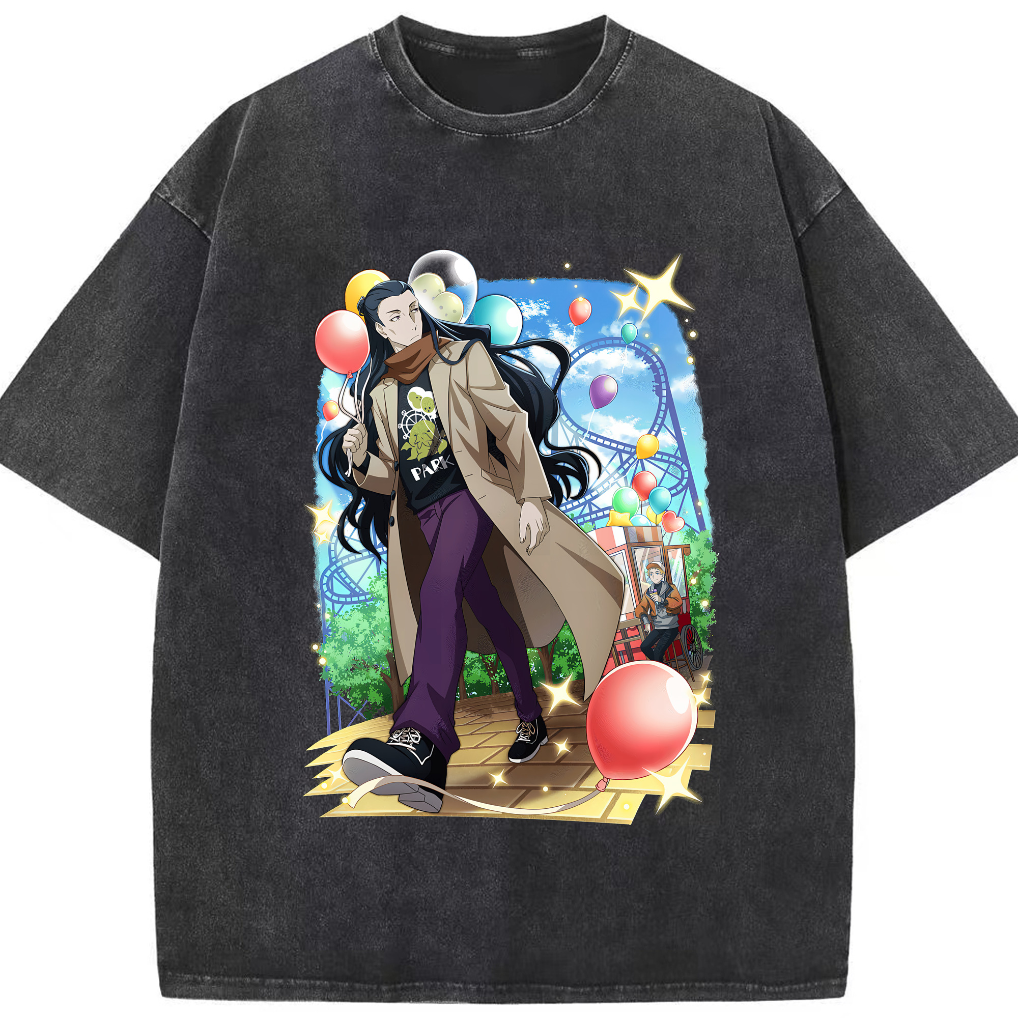（画像用） 文豪ストレイドッグス Bungo Stray Dogs 綿100% ヴィンテージ風 半袖Tシャツ（フロントプリント）