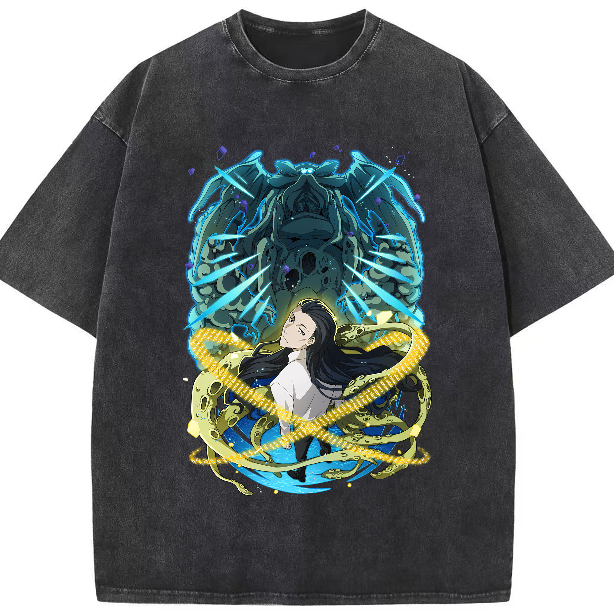 （画像用） 文豪ストレイドッグス Bungo Stray Dogs 綿100% ヴィンテージ風 半袖Tシャツ（フロントプリント）