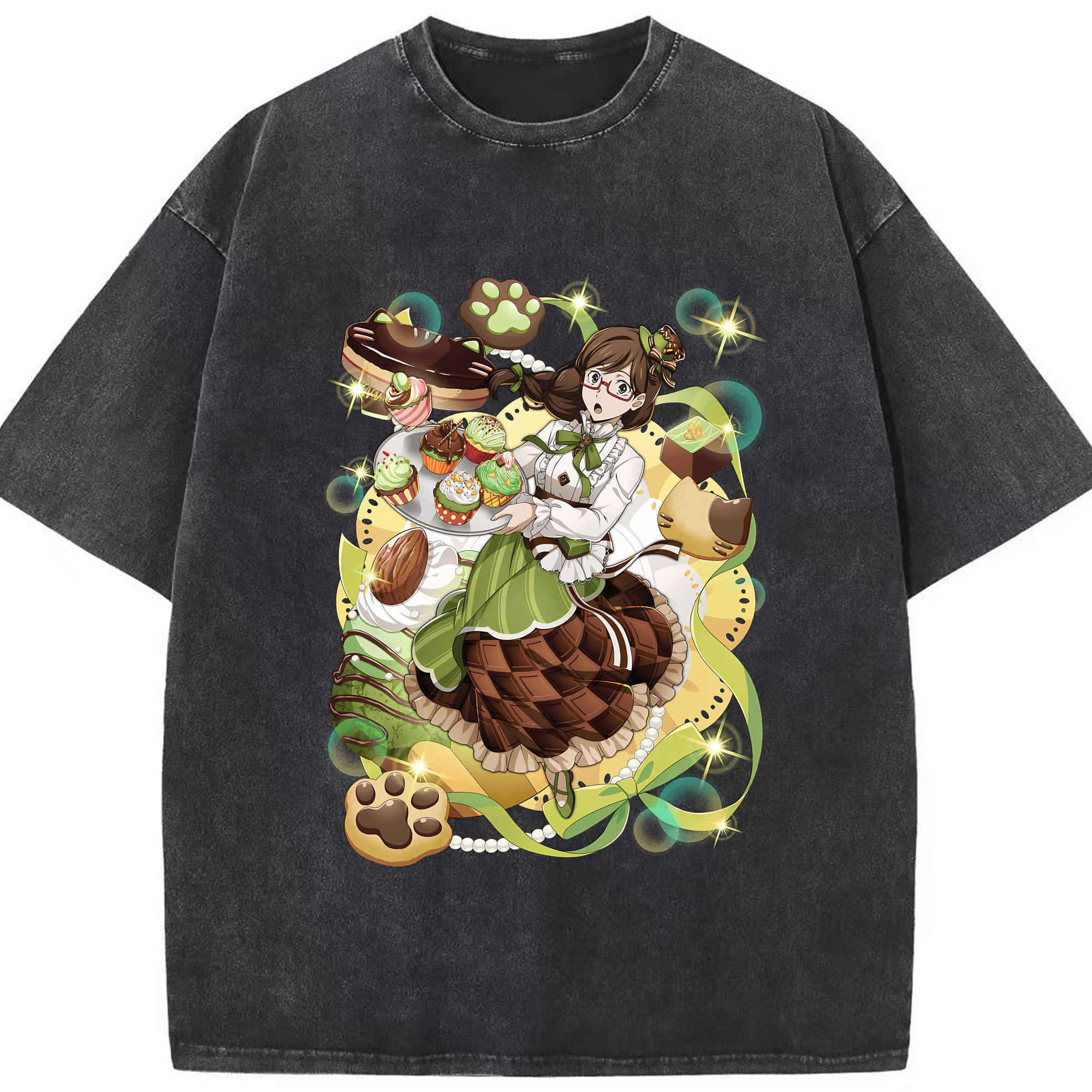 （画像用） 文豪ストレイドッグス Bungo Stray Dogs 綿100% ヴィンテージ風 半袖Tシャツ（フロントプリント）