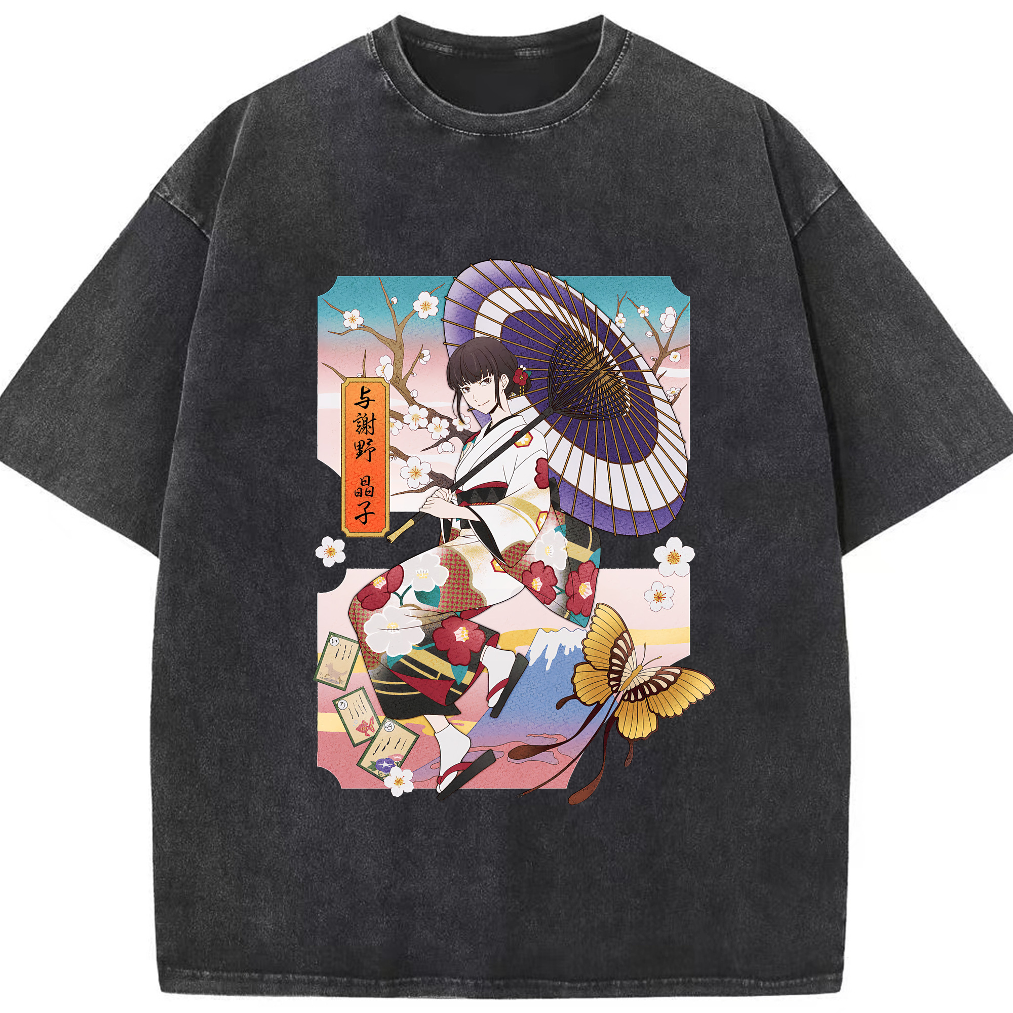 （画像用） 文豪ストレイドッグス Bungo Stray Dogs 綿100% ヴィンテージ風 半袖Tシャツ（フロントプリント）