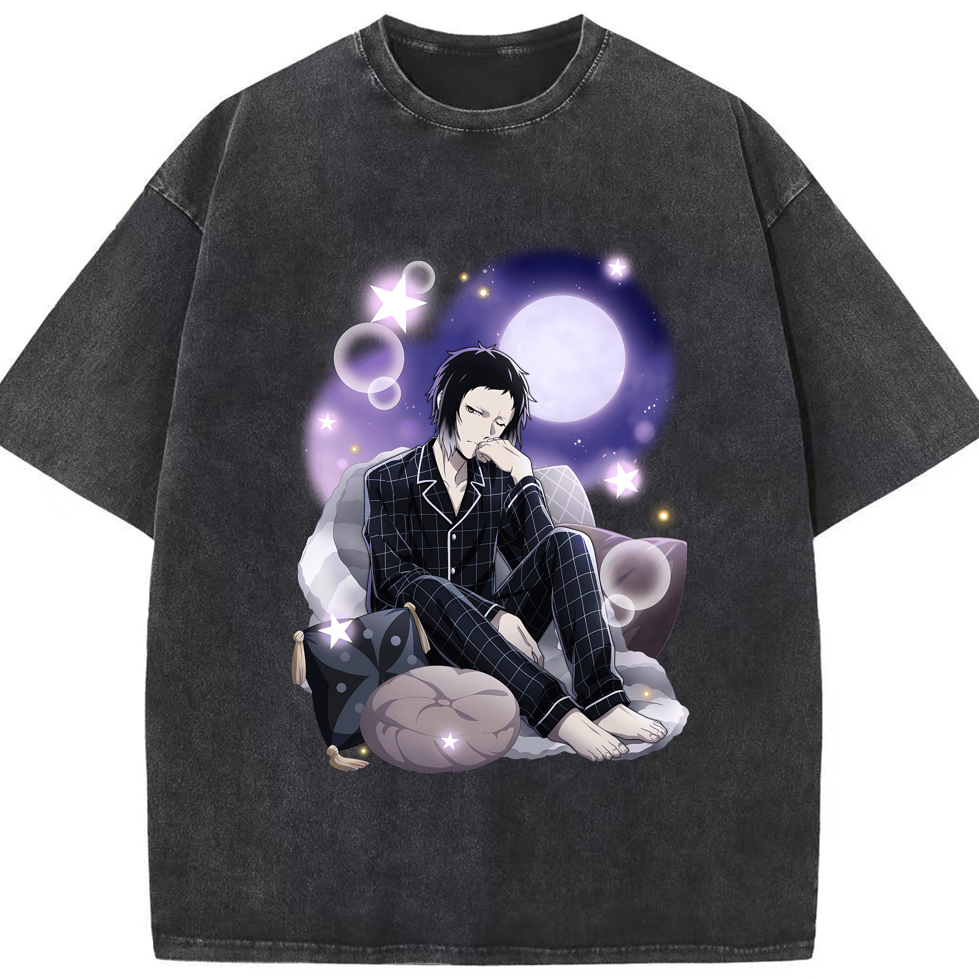 （画像用） 文豪ストレイドッグス Bungo Stray Dogs 綿100% ヴィンテージ風 半袖Tシャツ（フロントプリント）