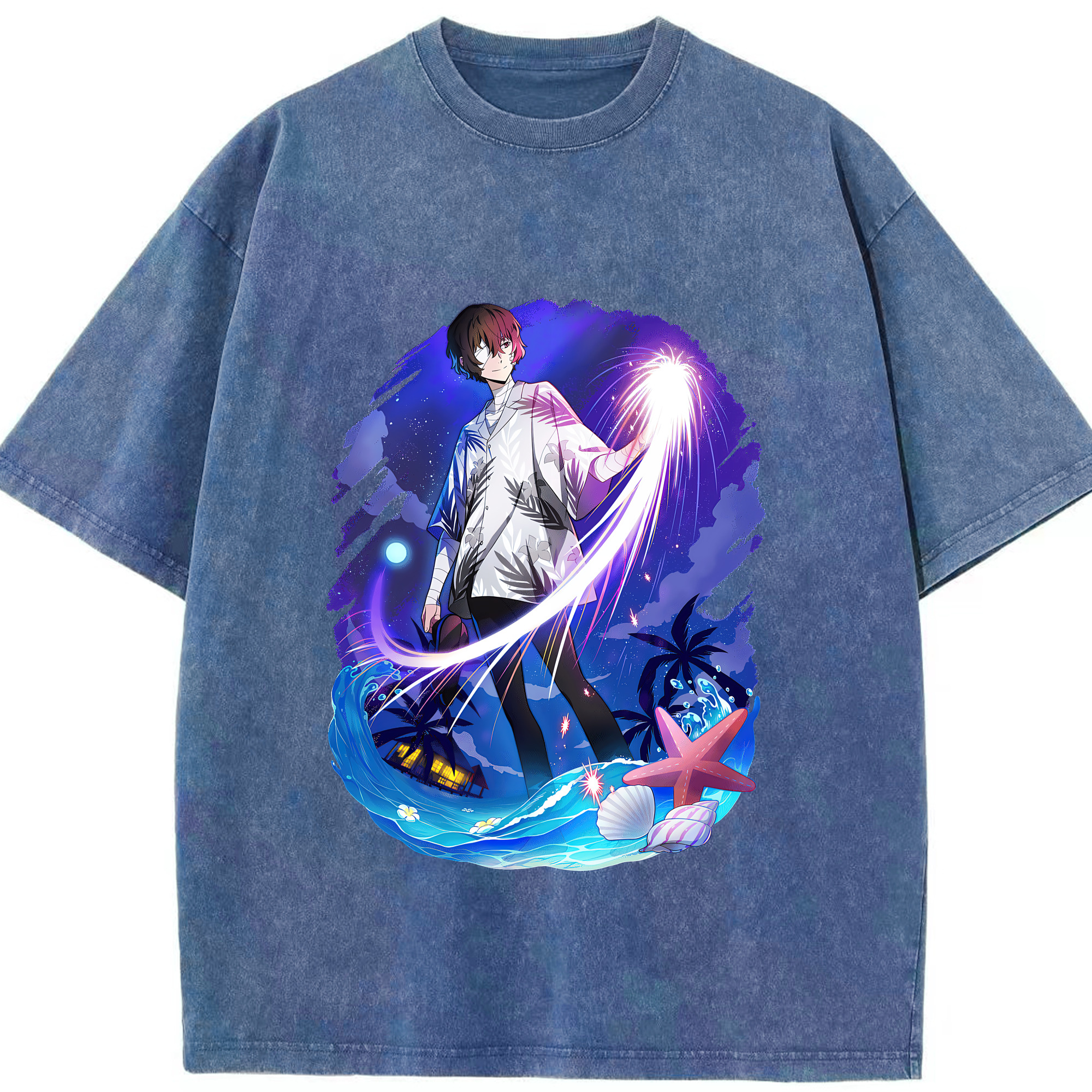 （画像用） 文豪ストレイドッグス Bungo Stray Dogs 綿100% ヴィンテージ風 半袖Tシャツ（フロントプリント）