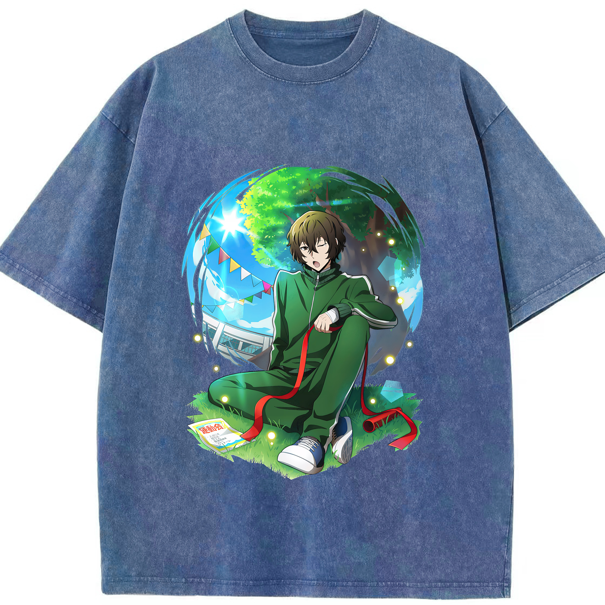 （画像用） 文豪ストレイドッグス Bungo Stray Dogs 綿100% ヴィンテージ風 半袖Tシャツ（フロントプリント）