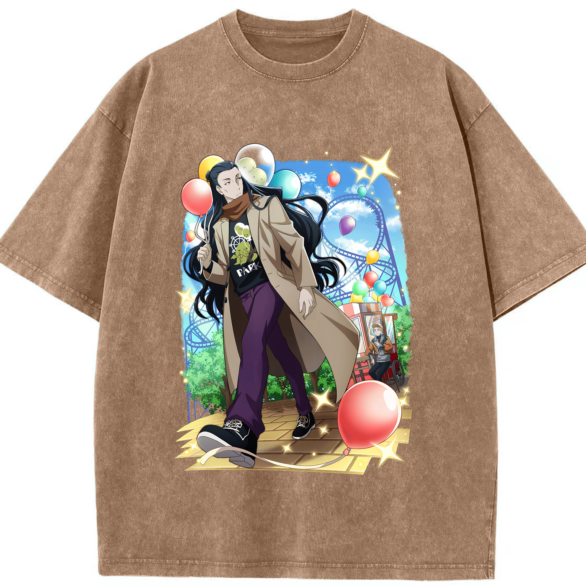 （画像用） 文豪ストレイドッグス Bungo Stray Dogs 綿100% ヴィンテージ風 半袖Tシャツ（フロントプリント）