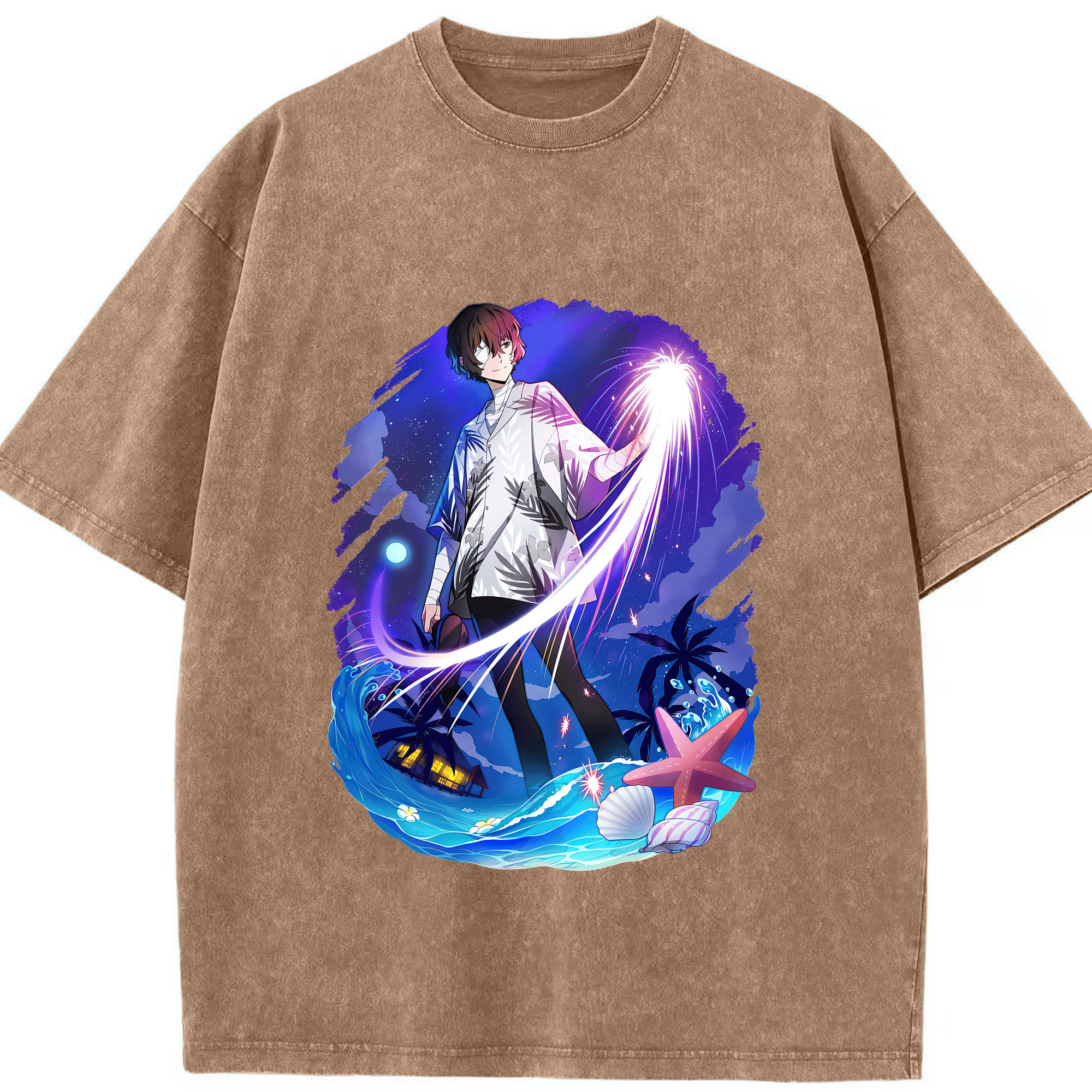（画像用） 文豪ストレイドッグス Bungo Stray Dogs 綿100% ヴィンテージ風 半袖Tシャツ（フロントプリント）