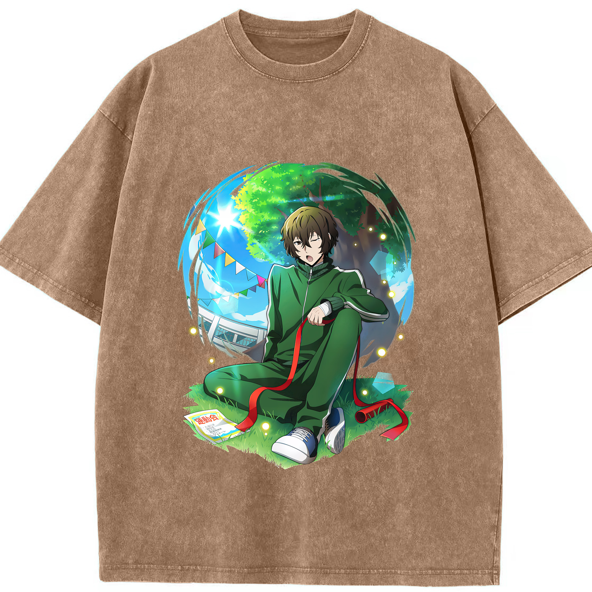 （画像用） 文豪ストレイドッグス Bungo Stray Dogs 綿100% ヴィンテージ風 半袖Tシャツ（フロントプリント）