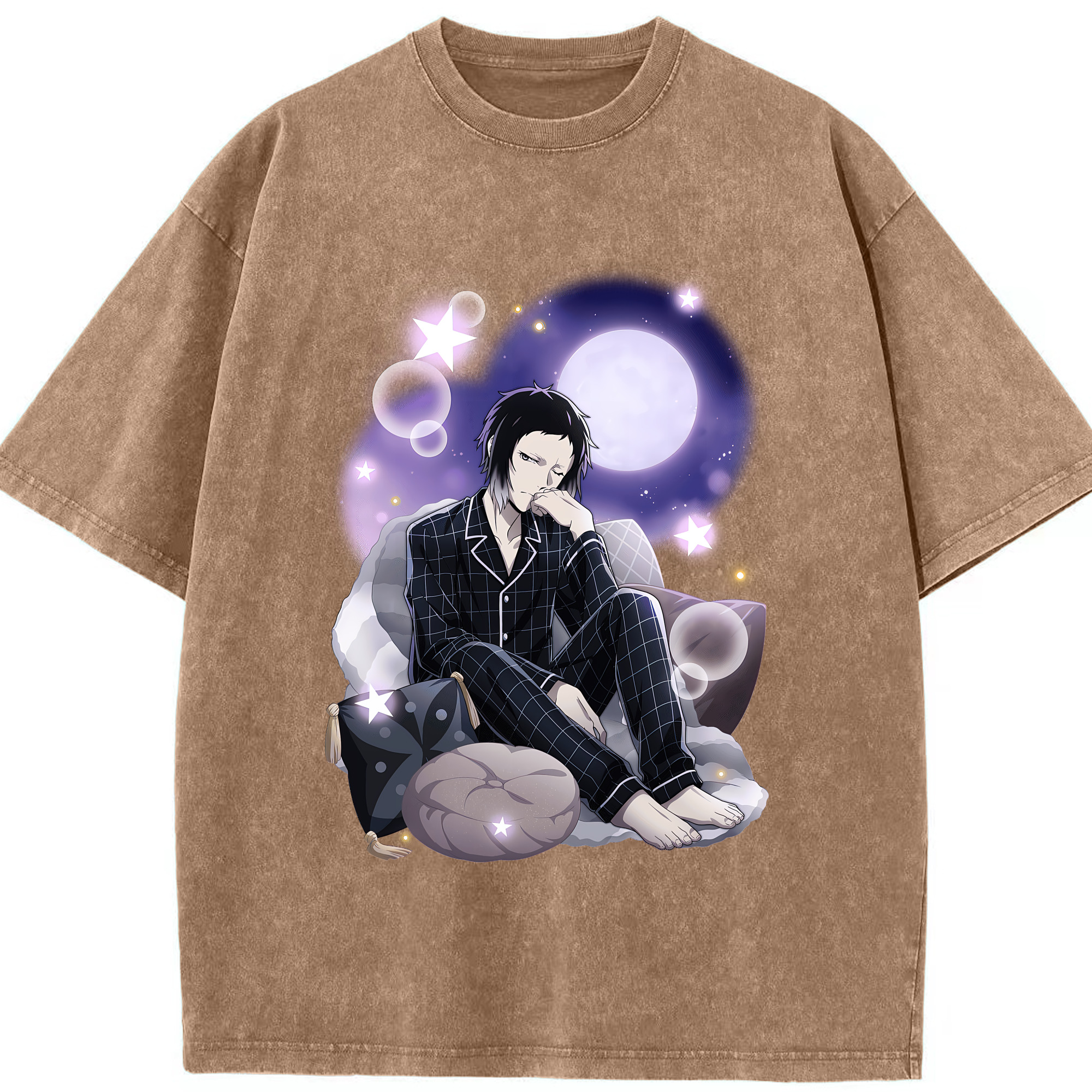 （画像用） 文豪ストレイドッグス Bungo Stray Dogs 綿100% ヴィンテージ風 半袖Tシャツ（フロントプリント）