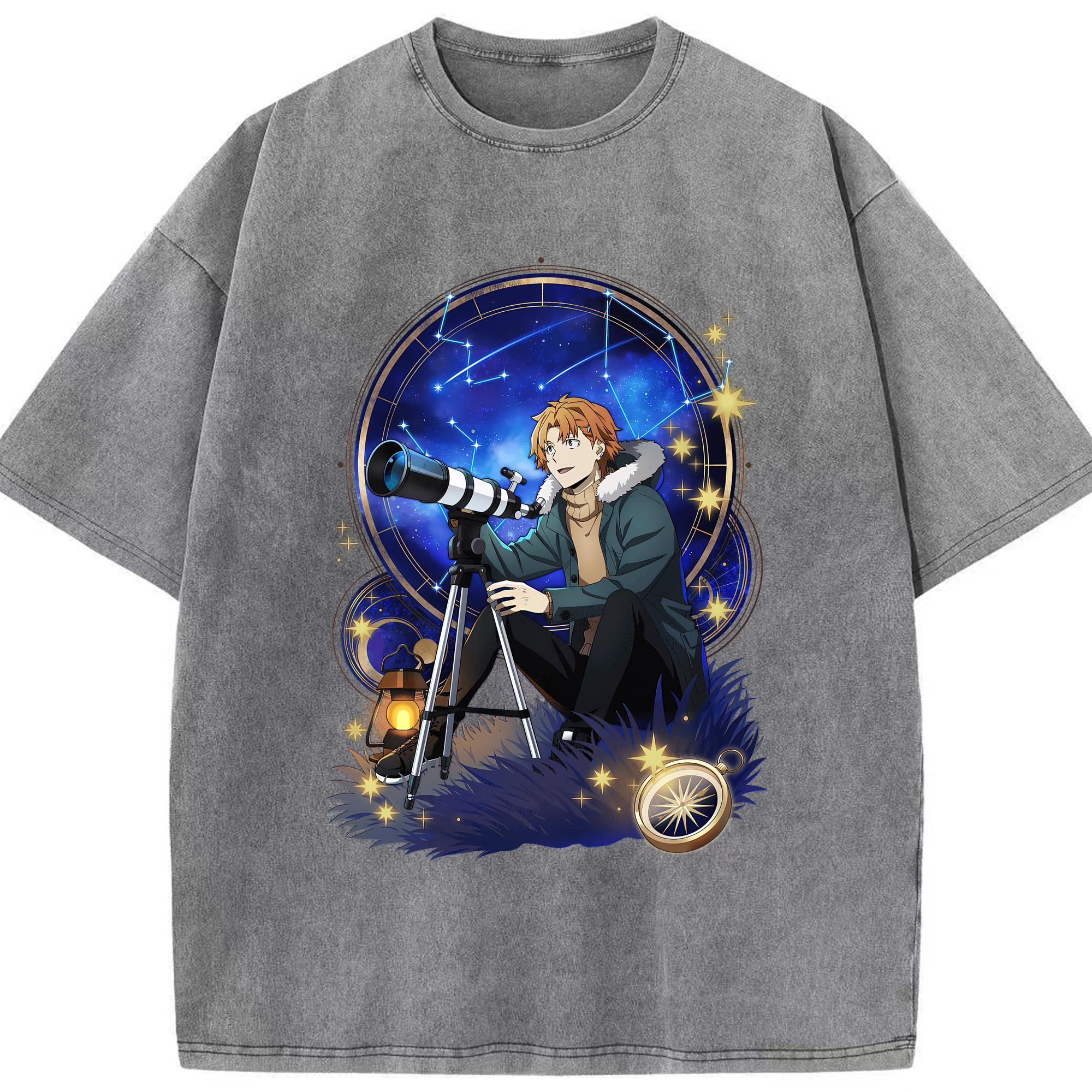 （画像用） 文豪ストレイドッグス Bungo Stray Dogs 綿100% ヴィンテージ風 半袖Tシャツ（フロントプリント）