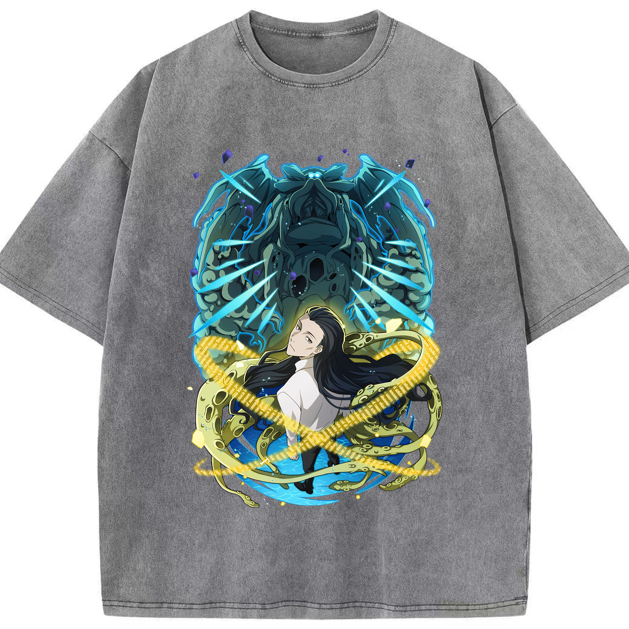 （画像用） 文豪ストレイドッグス Bungo Stray Dogs 綿100% ヴィンテージ風 半袖Tシャツ（フロントプリント）
