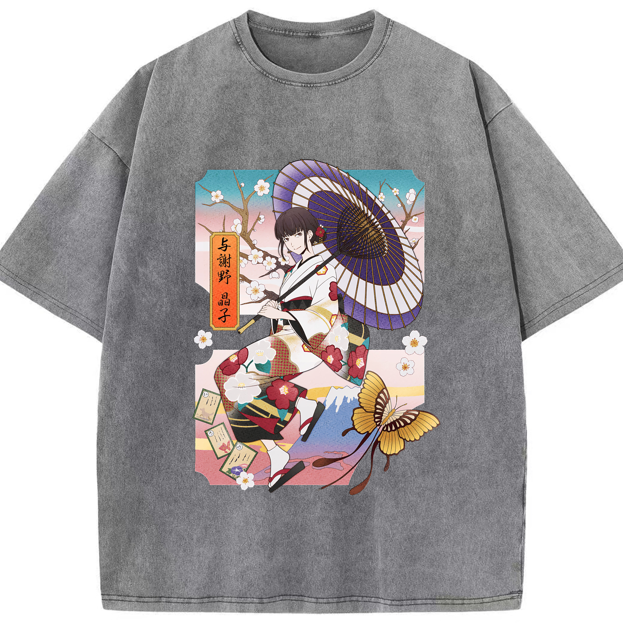 （画像用） 文豪ストレイドッグス Bungo Stray Dogs 綿100% ヴィンテージ風 半袖Tシャツ（フロントプリント）