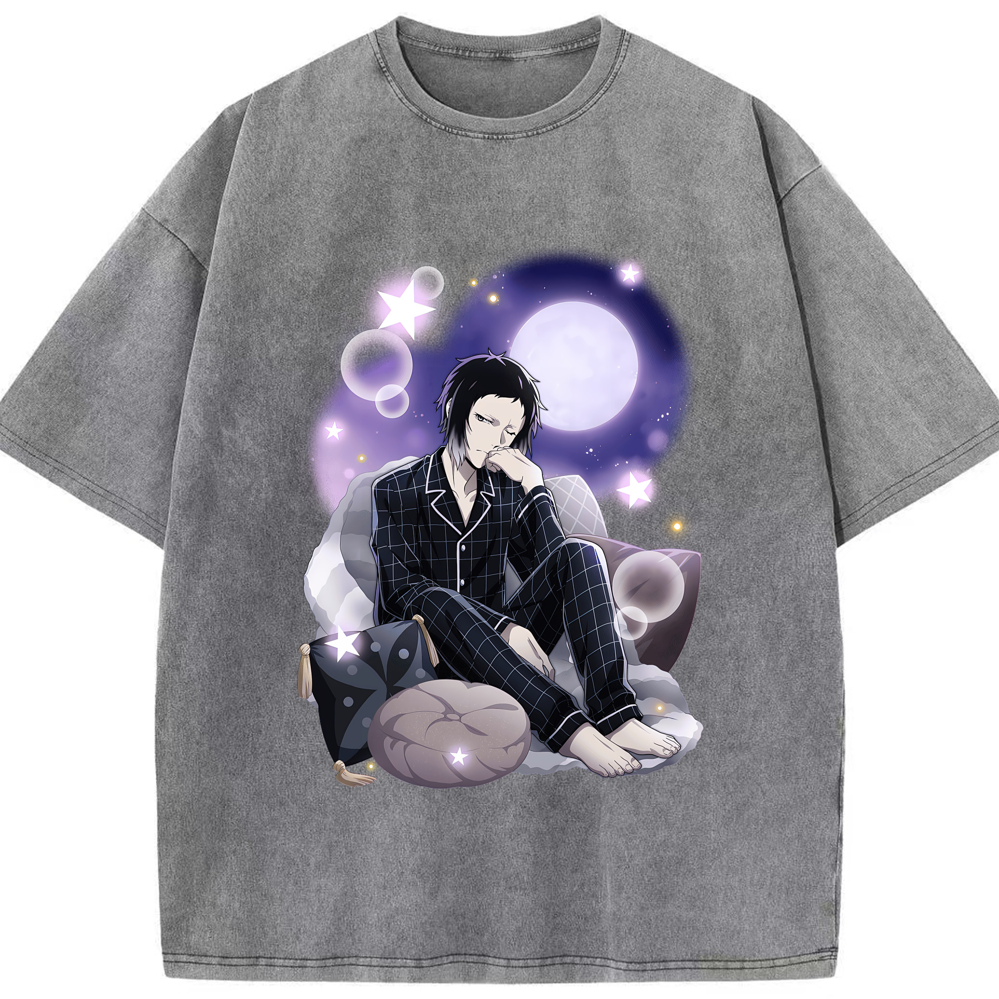 （画像用） 文豪ストレイドッグス Bungo Stray Dogs 綿100% ヴィンテージ風 半袖Tシャツ（フロントプリント）
