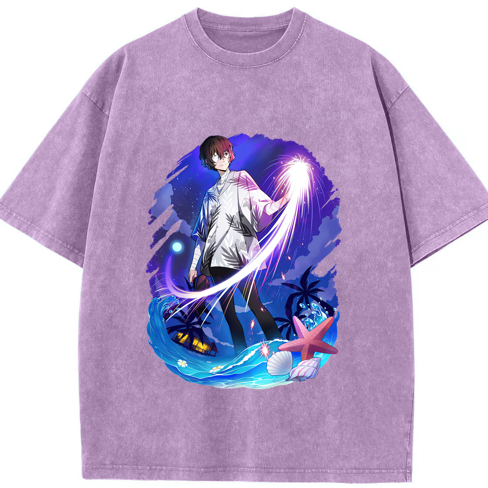 （画像用） 文豪ストレイドッグス Bungo Stray Dogs 綿100% ヴィンテージ風 半袖Tシャツ（フロントプリント）