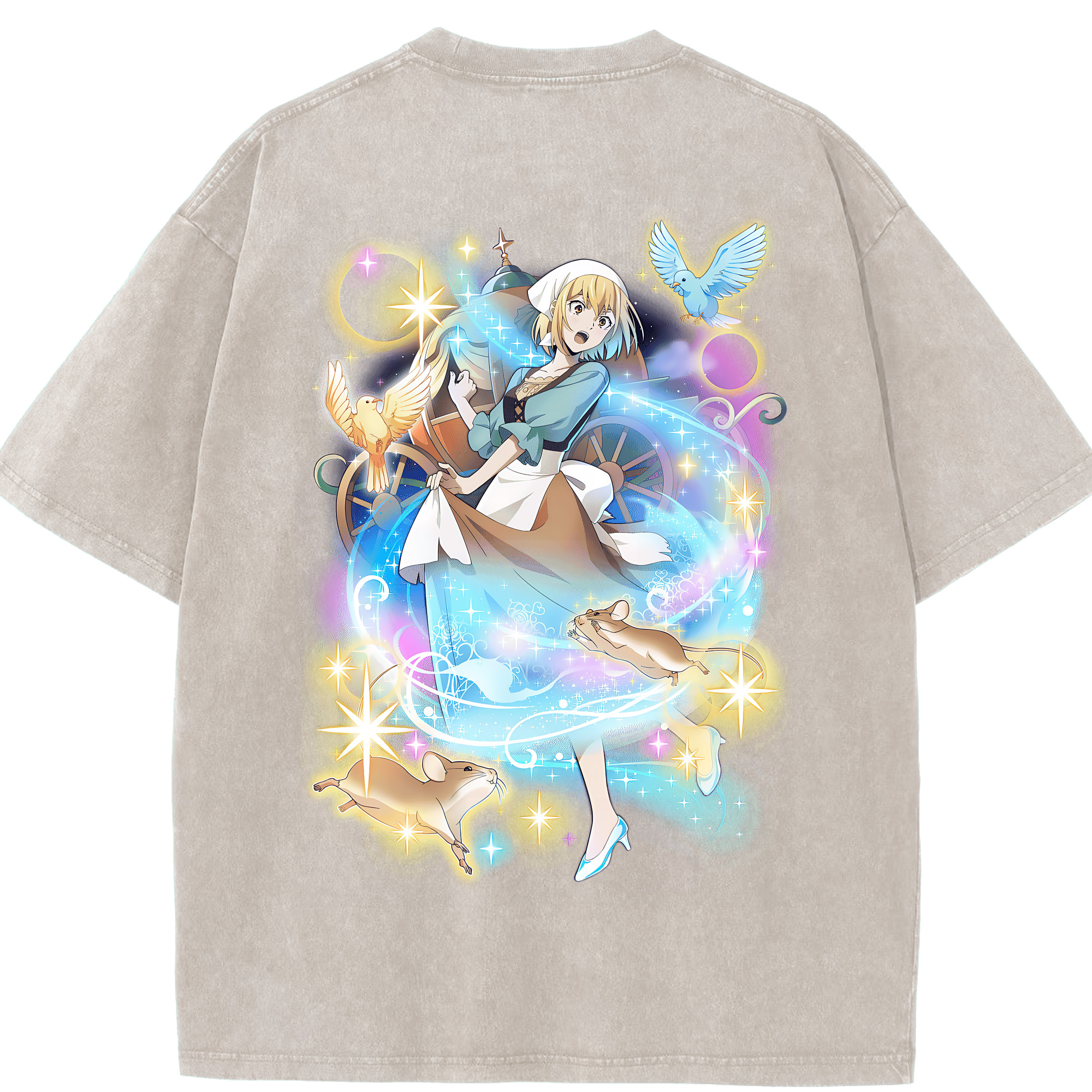 （画像用） 文豪ストレイドッグス Bungo Stray Dogs 綿100% ヴィンテージ風 半袖Tシャツ（背面プリント）