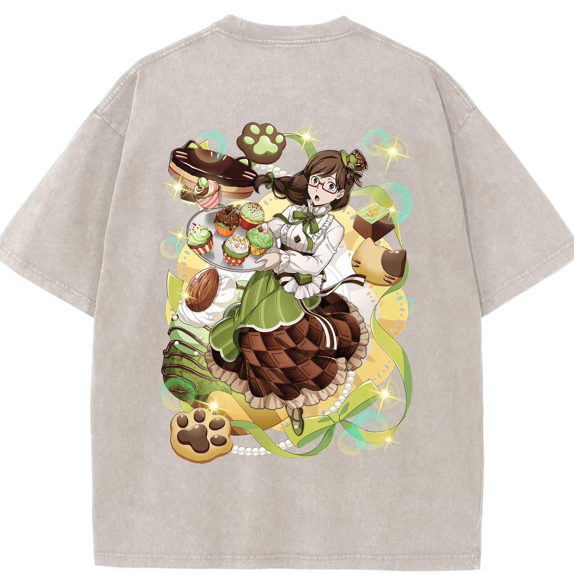 （画像用） 文豪ストレイドッグス Bungo Stray Dogs 綿100% ヴィンテージ風 半袖Tシャツ（背面プリント）