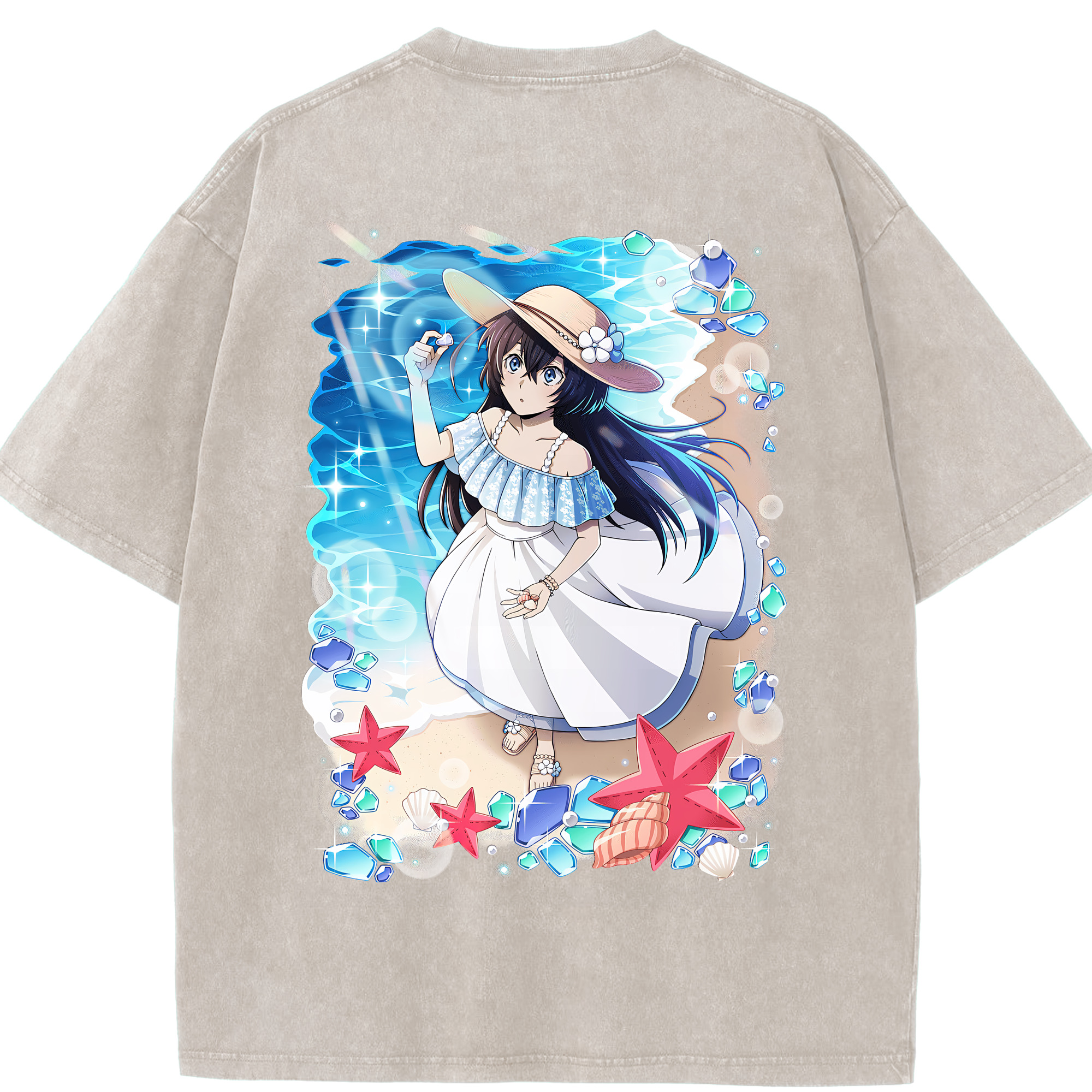 （画像用） 文豪ストレイドッグス Bungo Stray Dogs 綿100% ヴィンテージ風 半袖Tシャツ（背面プリント）