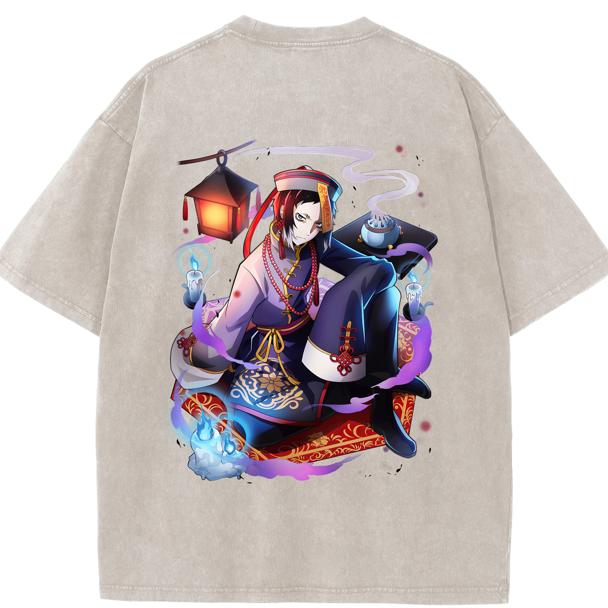 文豪ストレイドッグス Bungo Stray Dogs 綿100% ヴィンテージ風 半袖Tシャツ（背面プリント）