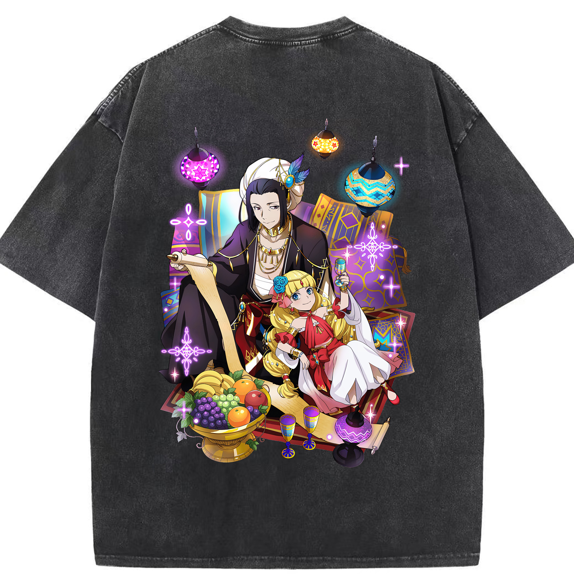 （画像用） 文豪ストレイドッグス Bungo Stray Dogs 綿100% ヴィンテージ風 半袖Tシャツ（背面プリント）