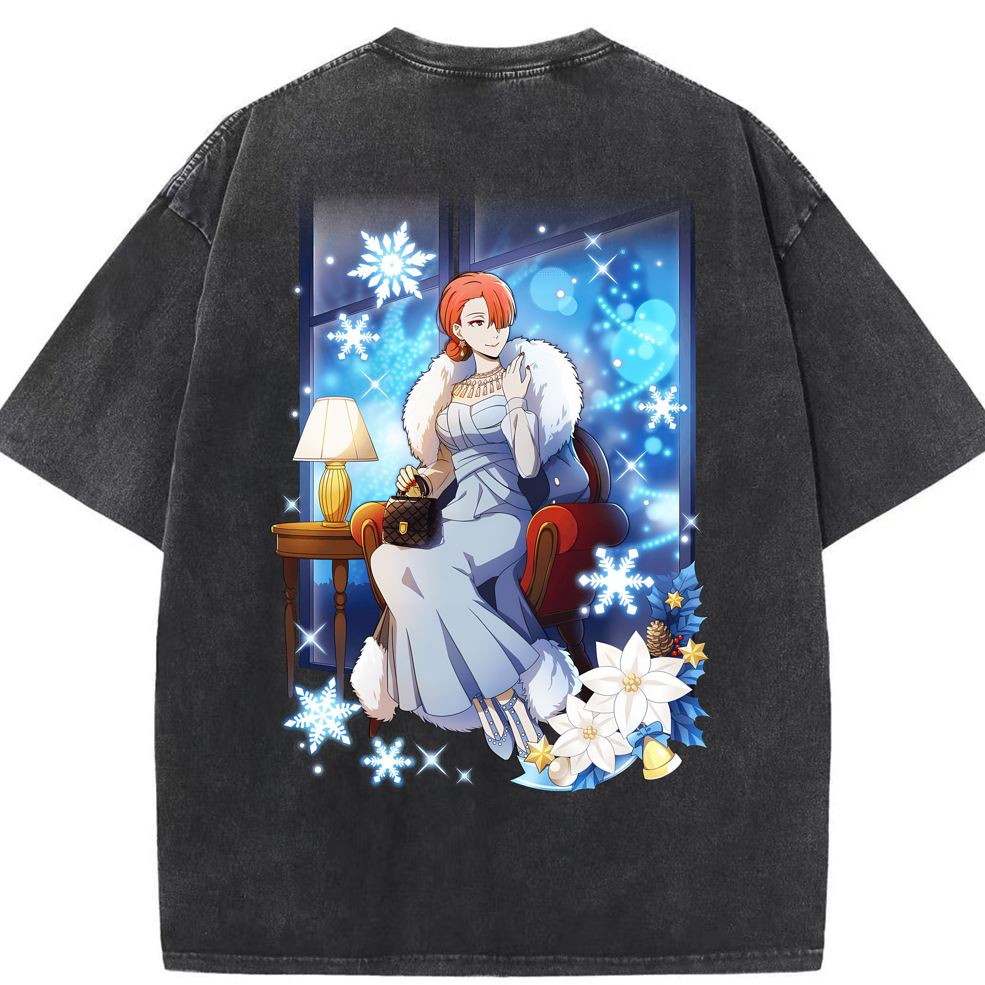 （画像用） 文豪ストレイドッグス Bungo Stray Dogs 綿100% ヴィンテージ風 半袖Tシャツ（背面プリント）