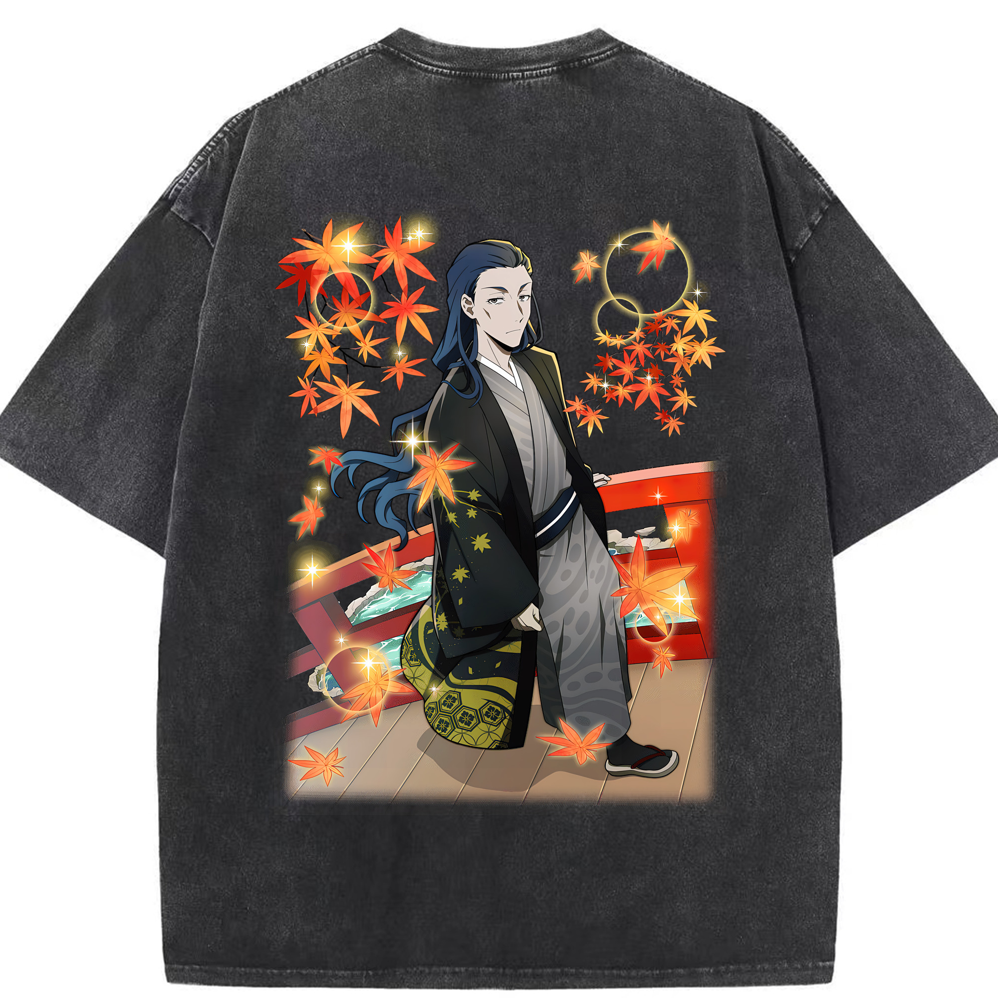 （画像用） 文豪ストレイドッグス Bungo Stray Dogs 綿100% ヴィンテージ風 半袖Tシャツ（背面プリント）