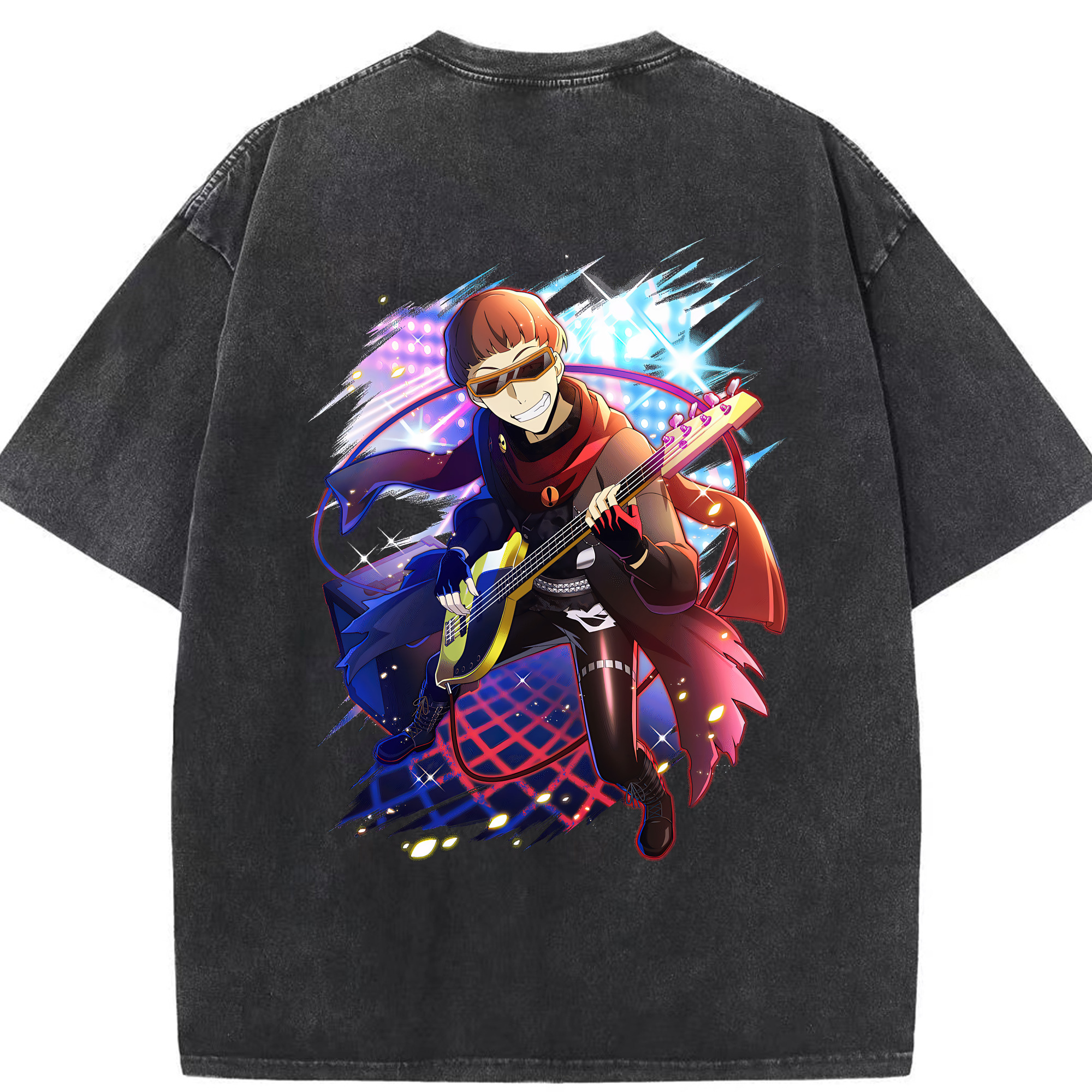 （画像用） 文豪ストレイドッグス Bungo Stray Dogs 綿100% ヴィンテージ風 半袖Tシャツ（背面プリント）
