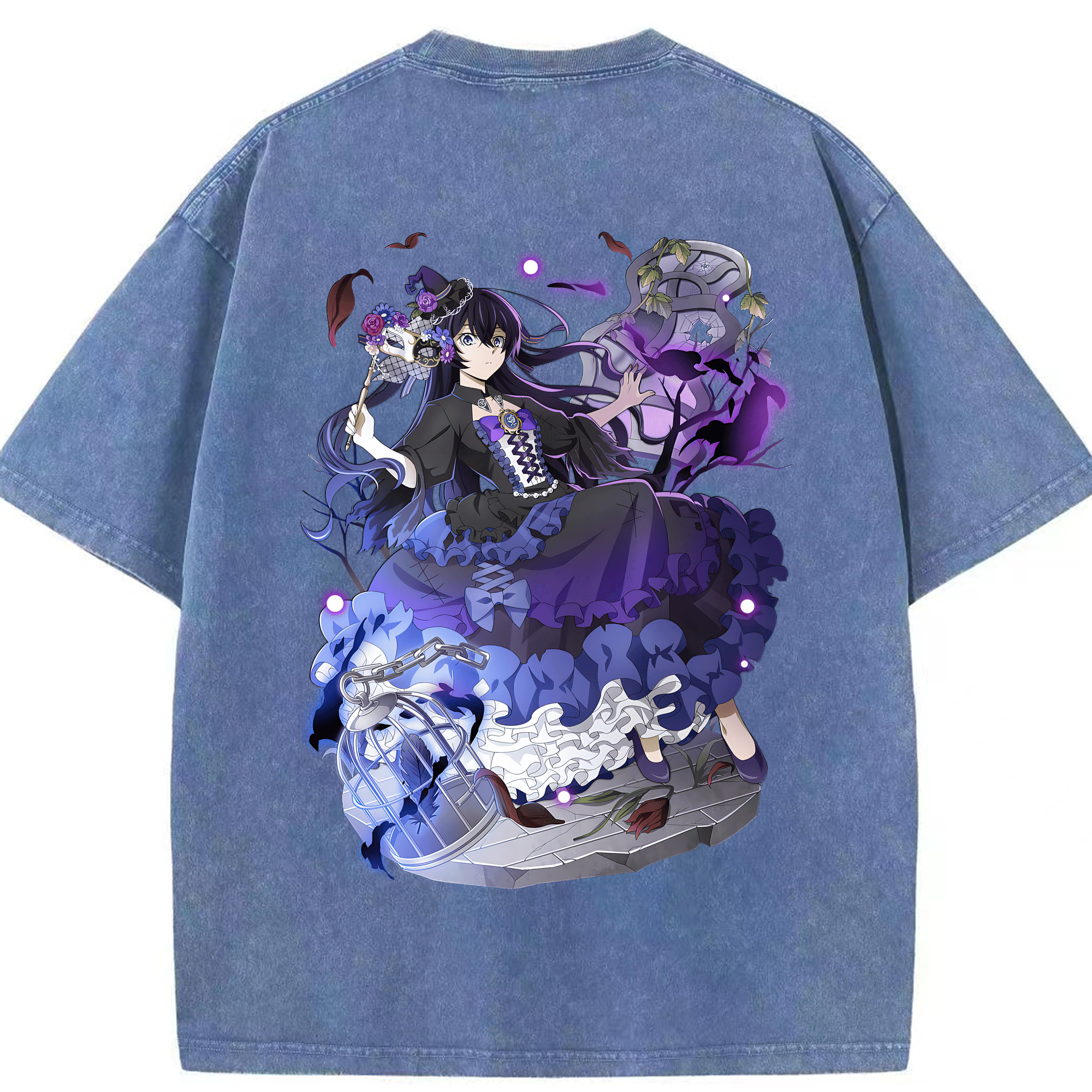 （画像用） 文豪ストレイドッグス Bungo Stray Dogs 綿100% ヴィンテージ風 半袖Tシャツ（背面プリント）