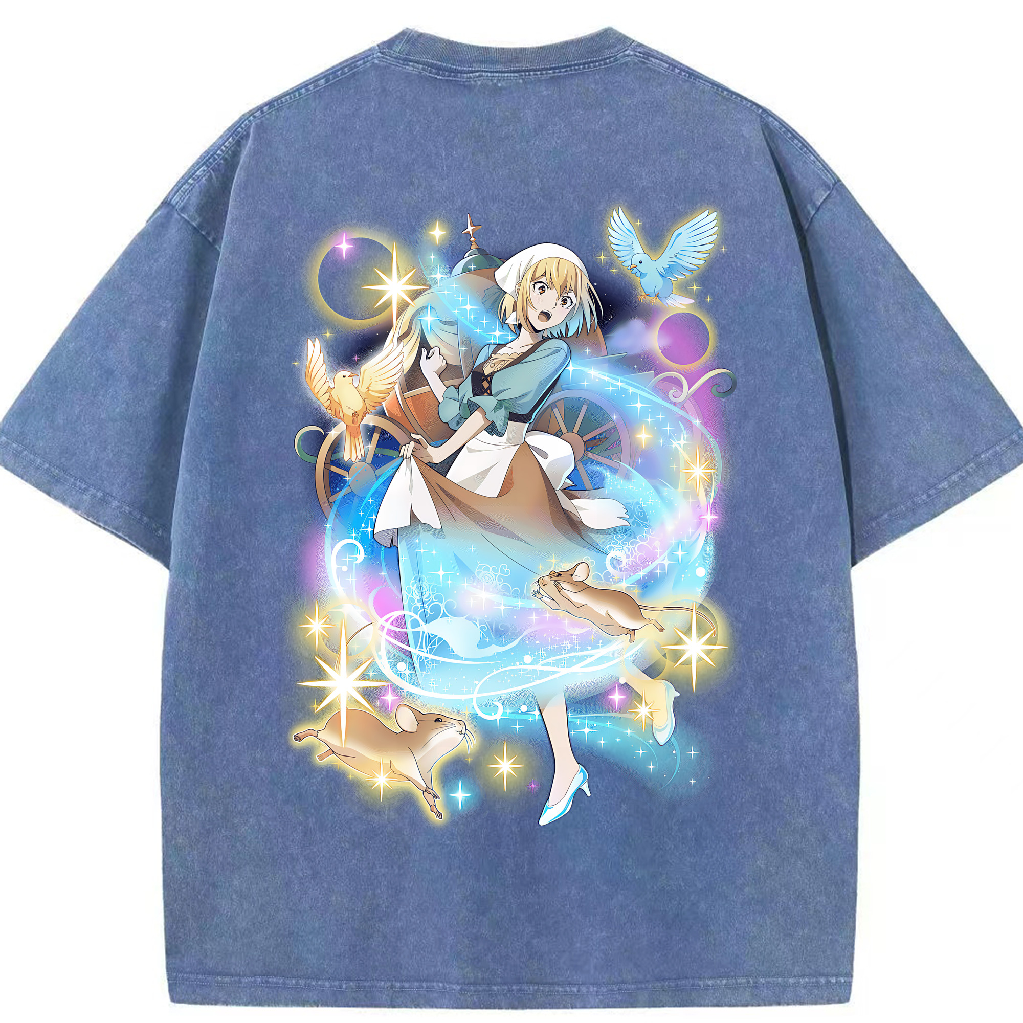 （画像用） 文豪ストレイドッグス Bungo Stray Dogs 綿100% ヴィンテージ風 半袖Tシャツ（背面プリント）