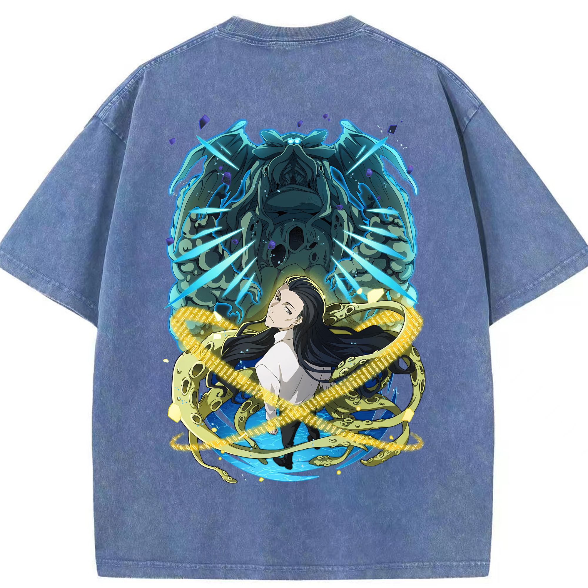 （画像用） 文豪ストレイドッグス Bungo Stray Dogs 綿100% ヴィンテージ風 半袖Tシャツ（背面プリント）