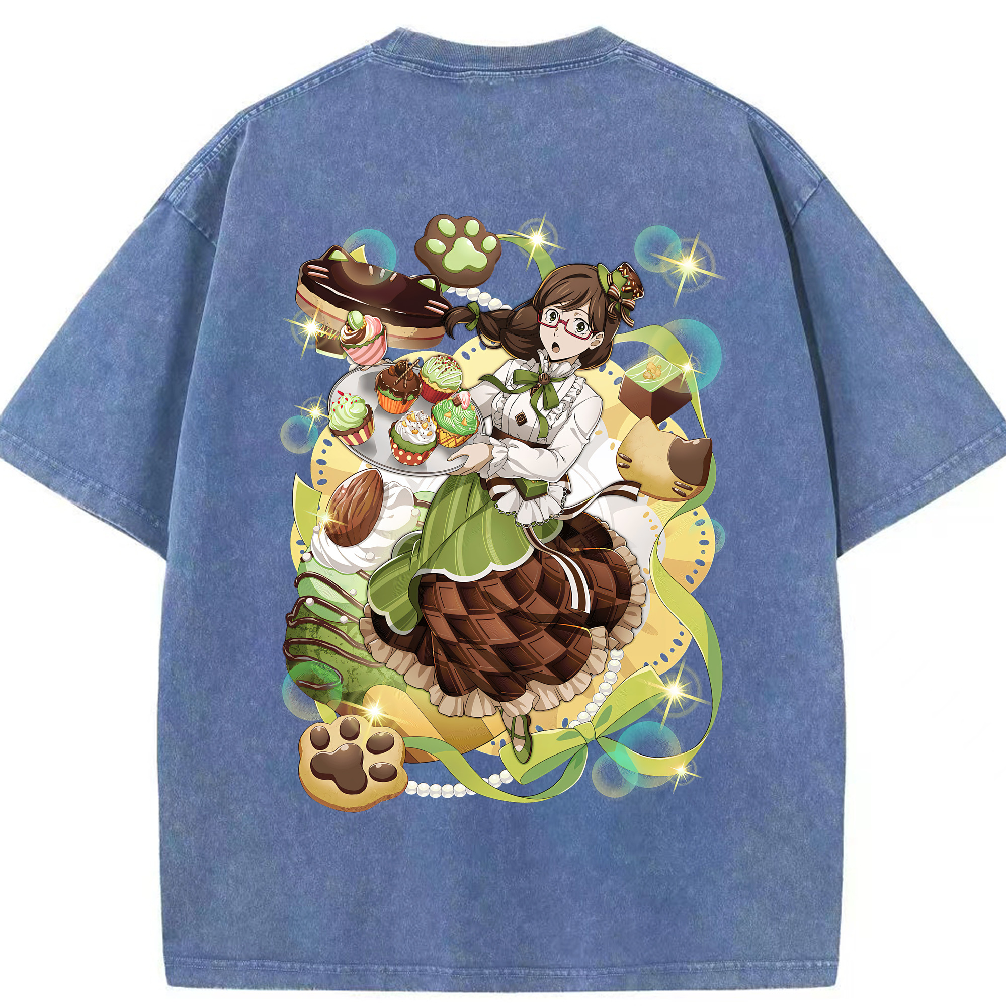 （画像用） 文豪ストレイドッグス Bungo Stray Dogs 綿100% ヴィンテージ風 半袖Tシャツ（背面プリント）