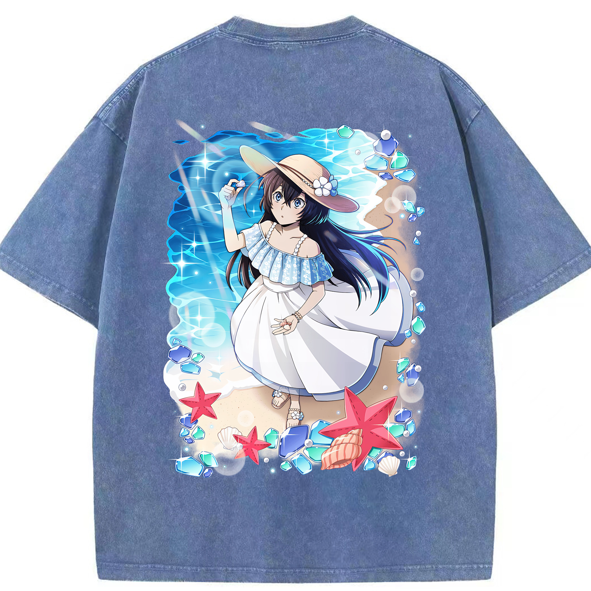 （画像用） 文豪ストレイドッグス Bungo Stray Dogs 綿100% ヴィンテージ風 半袖Tシャツ（背面プリント）