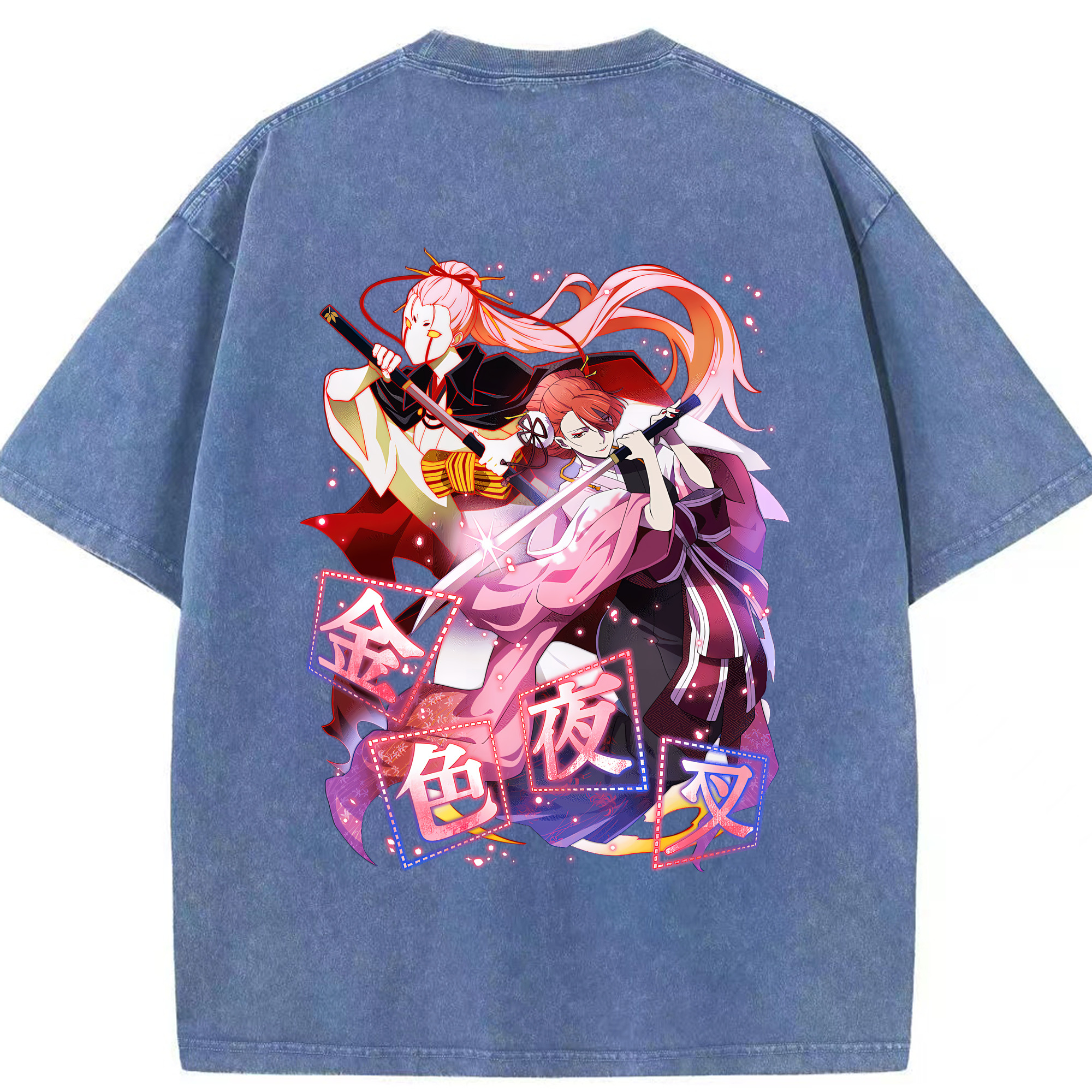 （画像用） 文豪ストレイドッグス Bungo Stray Dogs 綿100% ヴィンテージ風 半袖Tシャツ（背面プリント）