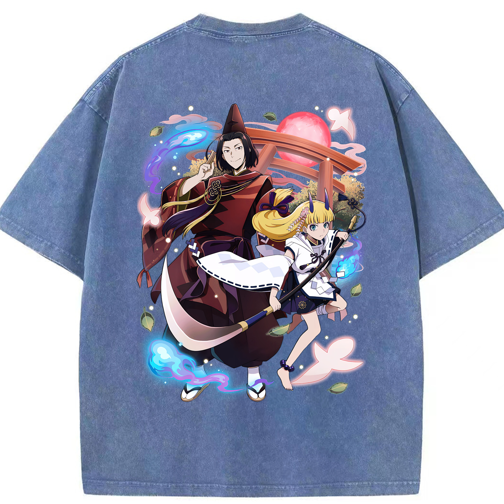 （画像用） 文豪ストレイドッグス Bungo Stray Dogs 綿100% ヴィンテージ風 半袖Tシャツ（背面プリント）
