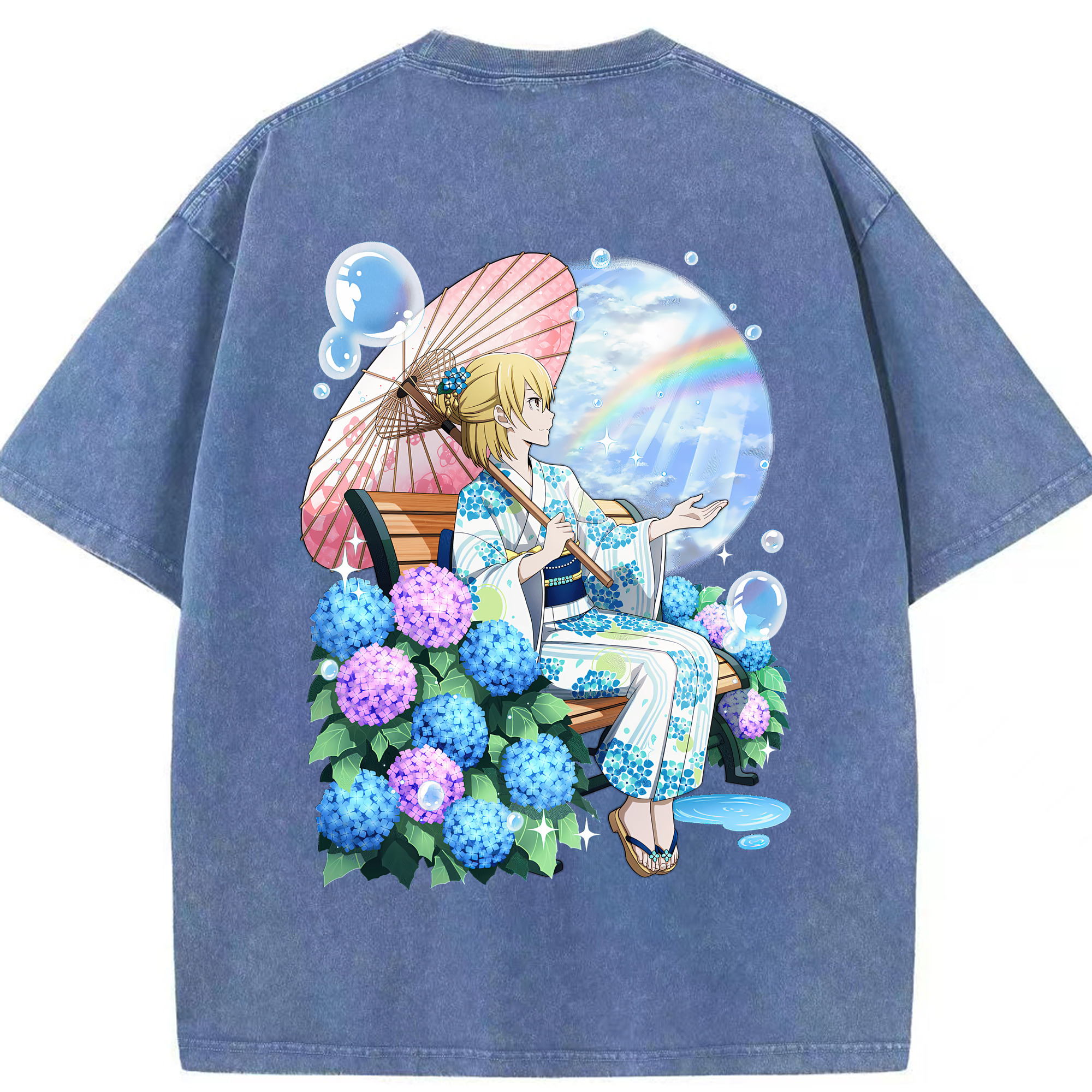 （画像用） 文豪ストレイドッグス Bungo Stray Dogs 綿100% ヴィンテージ風 半袖Tシャツ（背面プリント）