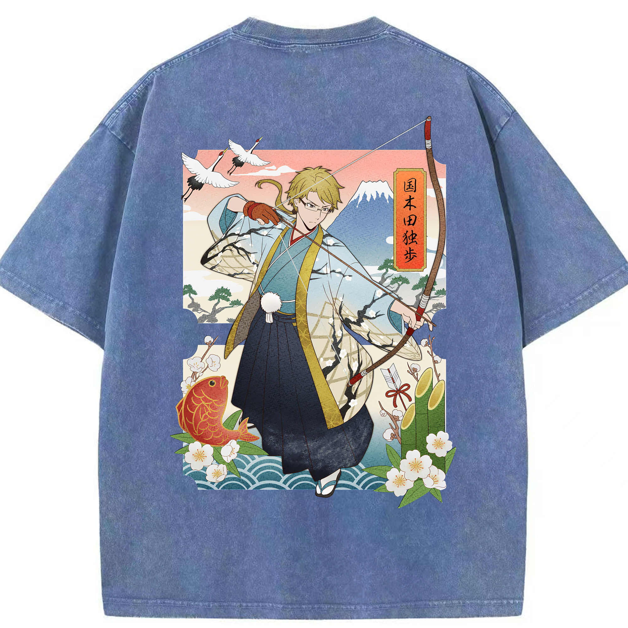 （画像用） 文豪ストレイドッグス Bungo Stray Dogs 綿100% ヴィンテージ風 半袖Tシャツ（背面プリント）