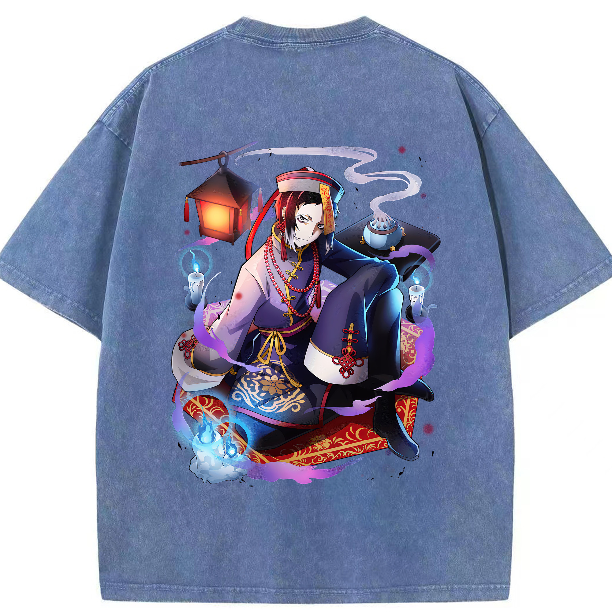 文豪ストレイドッグス Bungo Stray Dogs 綿100% ヴィンテージ風 半袖Tシャツ（背面プリント）
