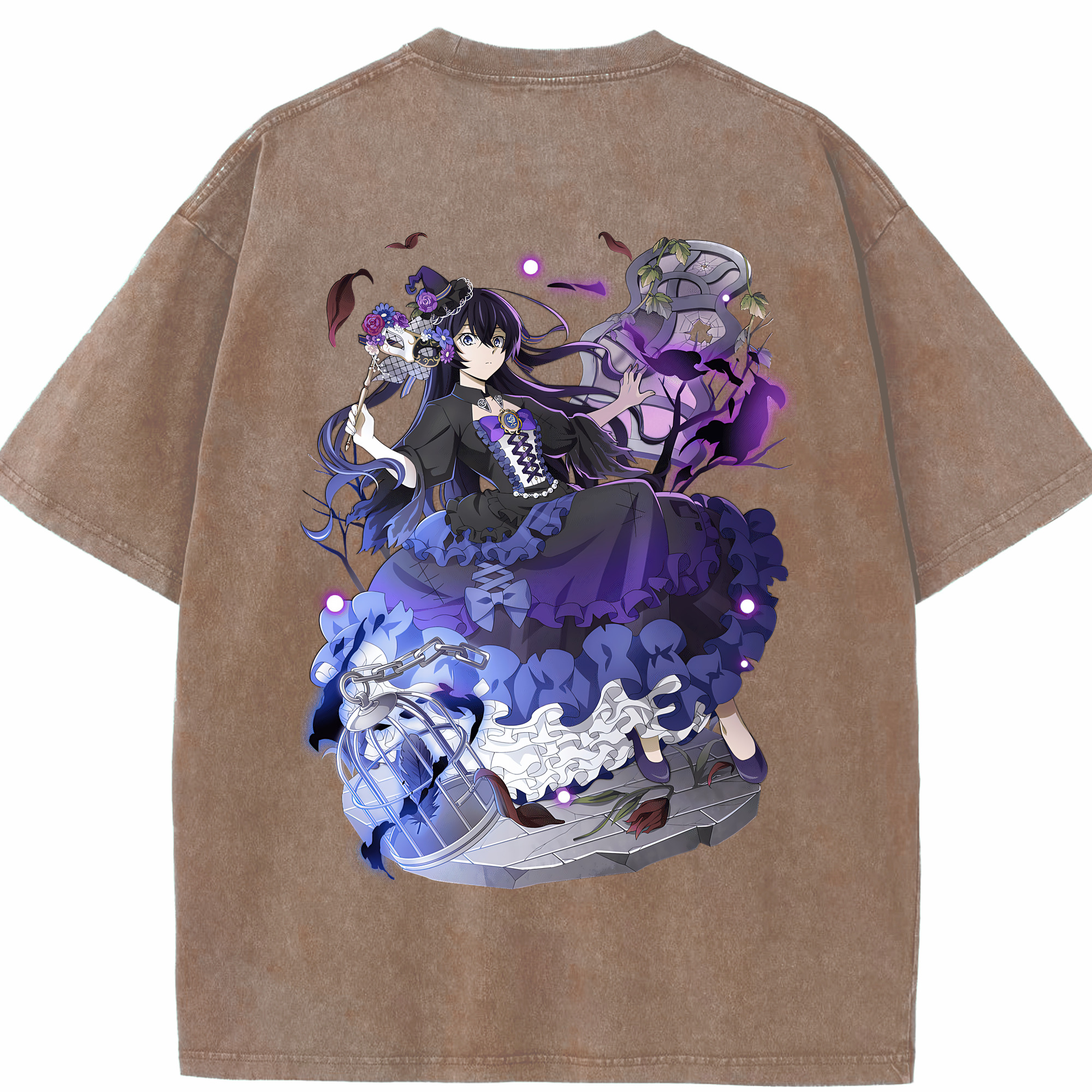 （画像用） 文豪ストレイドッグス Bungo Stray Dogs 綿100% ヴィンテージ風 半袖Tシャツ（背面プリント）