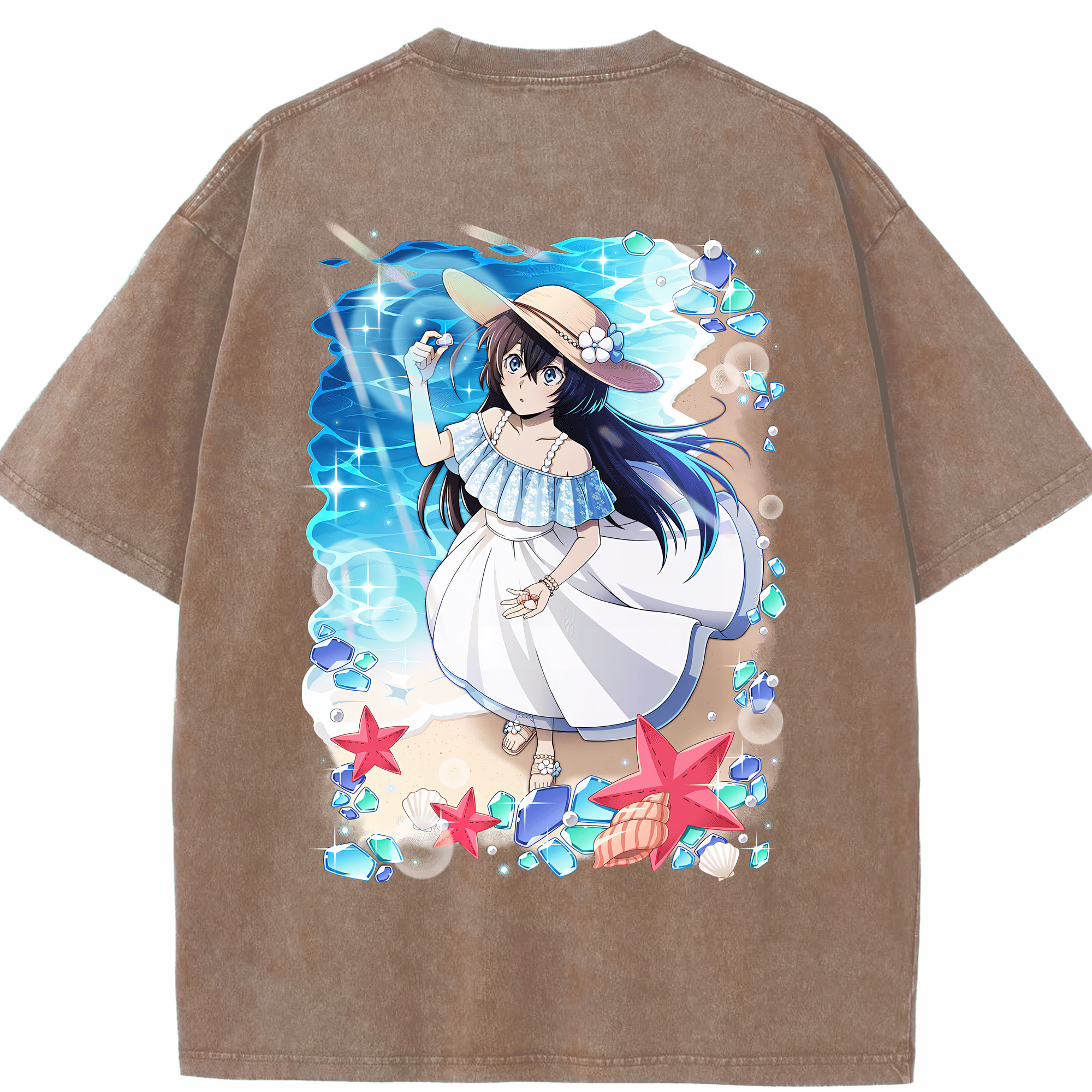 （画像用） 文豪ストレイドッグス Bungo Stray Dogs 綿100% ヴィンテージ風 半袖Tシャツ（背面プリント）