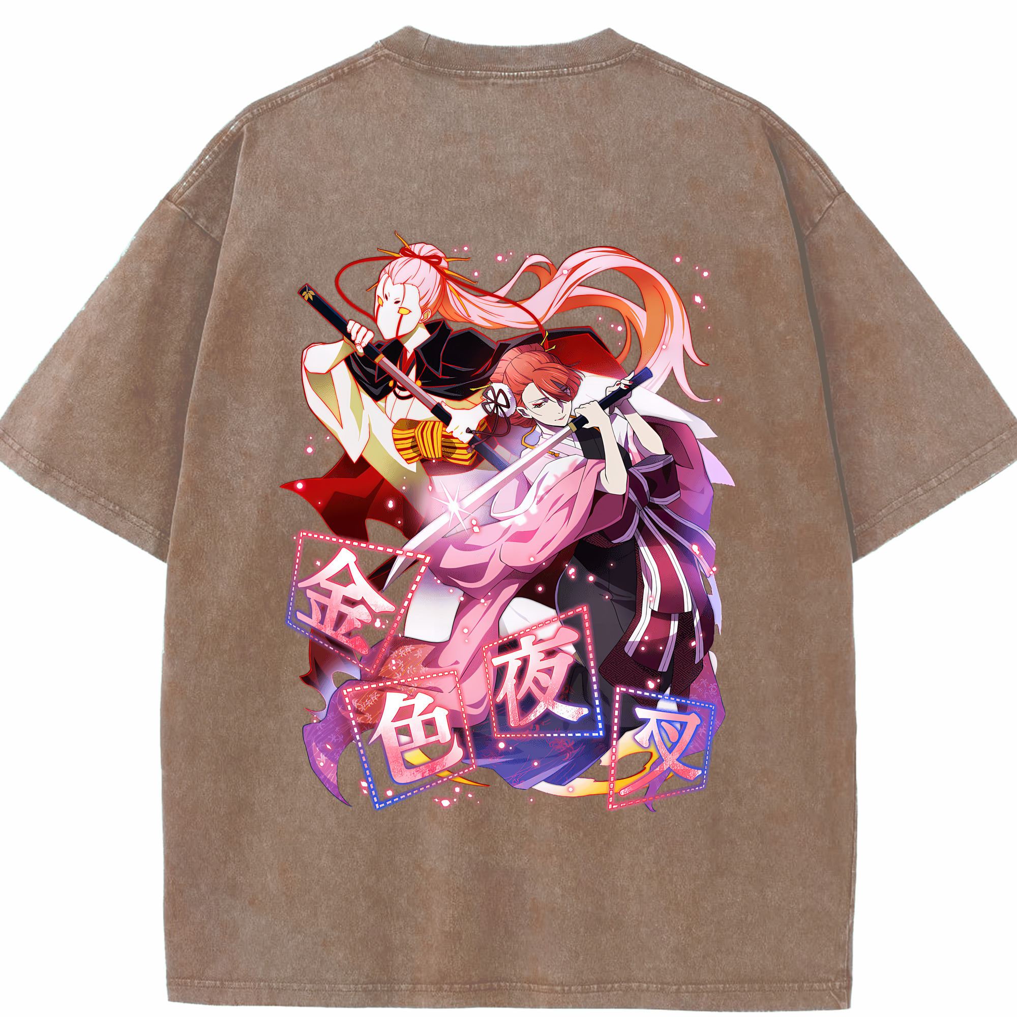 （画像用） 文豪ストレイドッグス Bungo Stray Dogs 綿100% ヴィンテージ風 半袖Tシャツ（背面プリント）