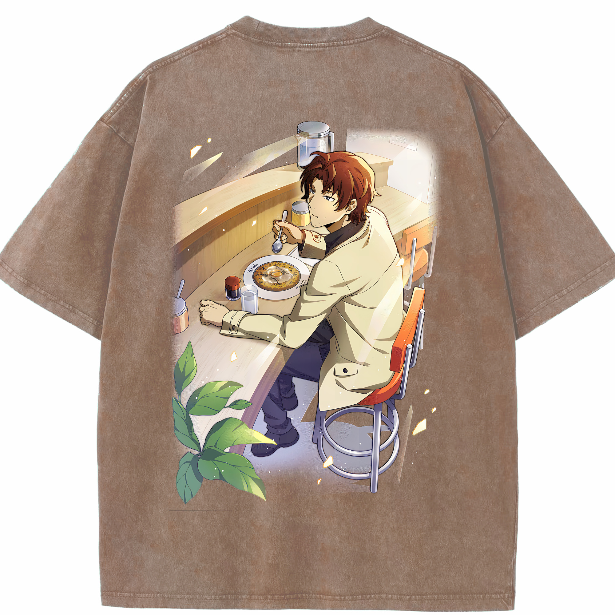 （画像用） 文豪ストレイドッグス Bungo Stray Dogs 綿100% ヴィンテージ風 半袖Tシャツ（背面プリント）