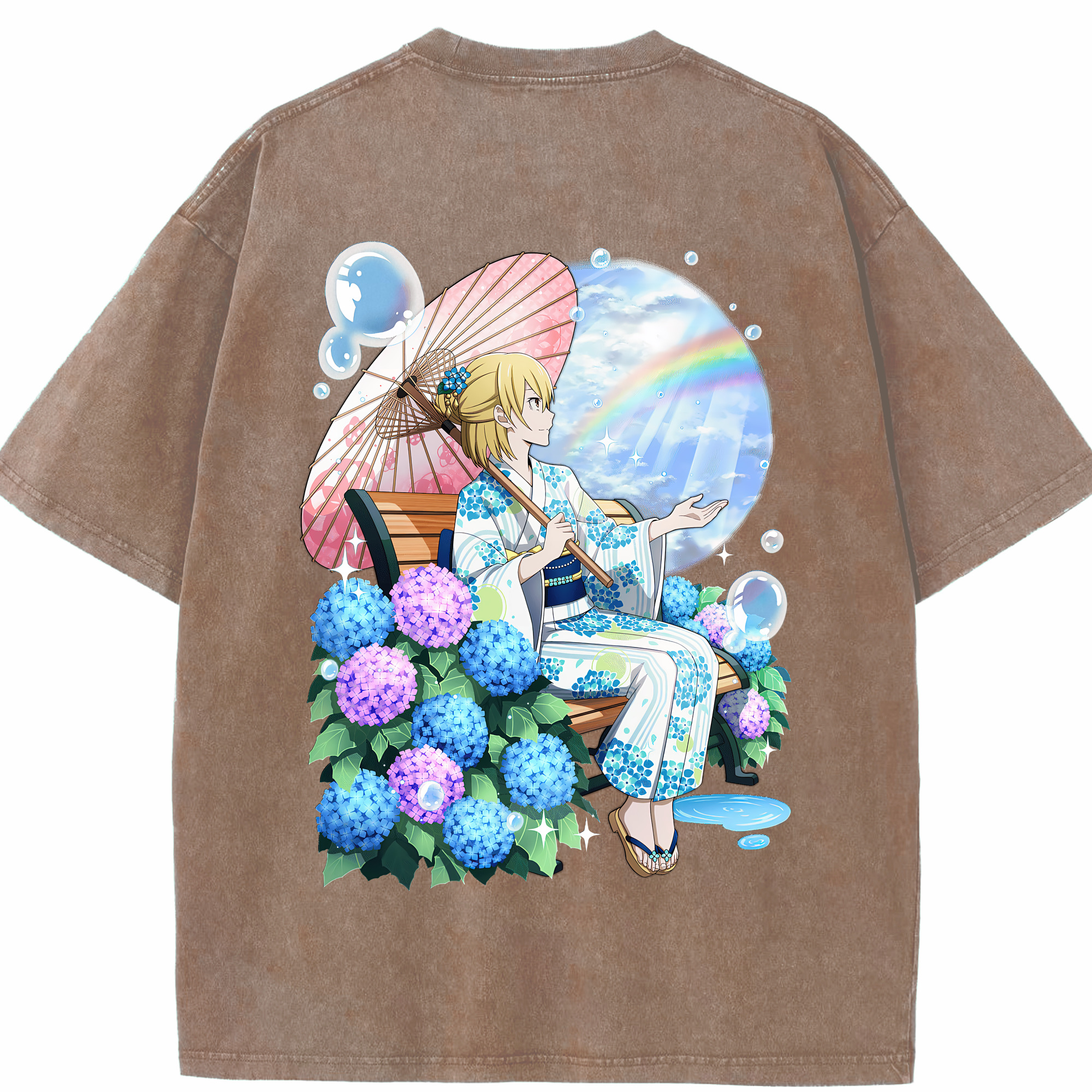 （画像用） 文豪ストレイドッグス Bungo Stray Dogs 綿100% ヴィンテージ風 半袖Tシャツ（背面プリント）