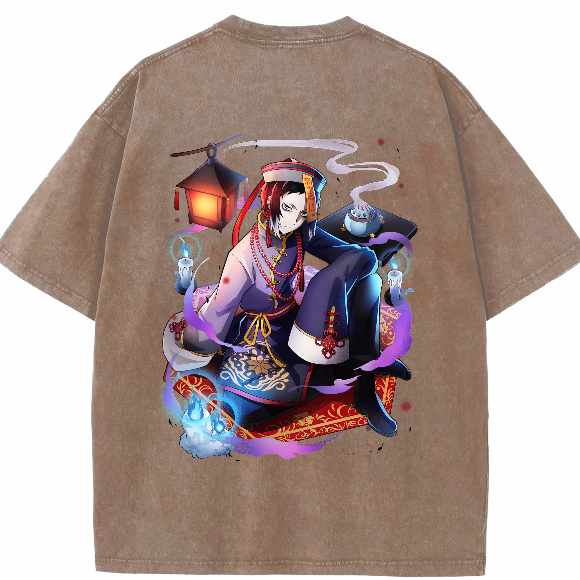文豪ストレイドッグス Bungo Stray Dogs 綿100% ヴィンテージ風 半袖Tシャツ（背面プリント）