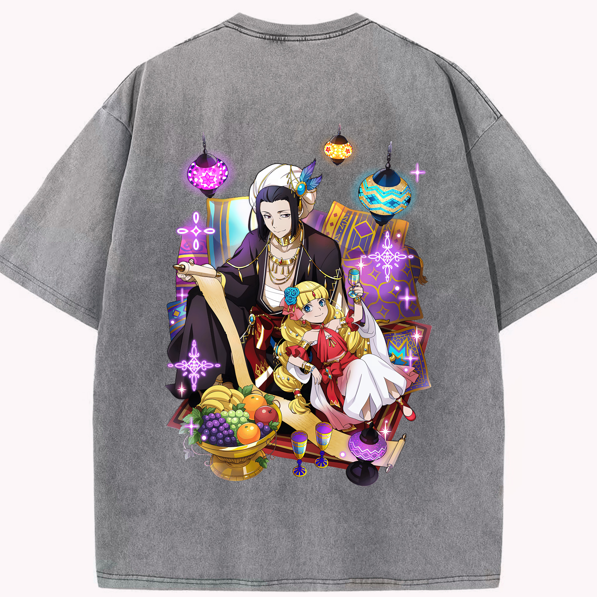 （画像用） 文豪ストレイドッグス Bungo Stray Dogs 綿100% ヴィンテージ風 半袖Tシャツ（背面プリント）