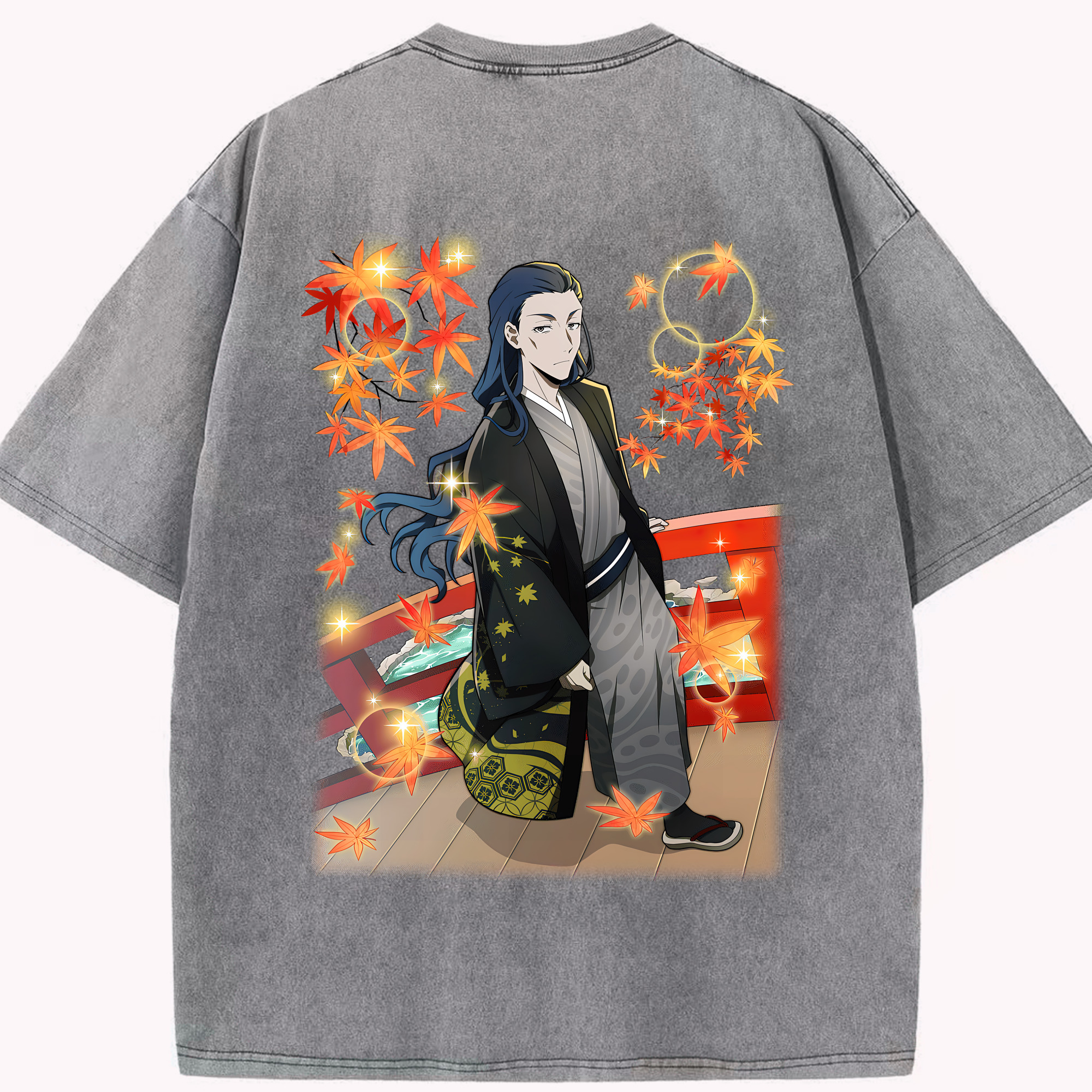 （画像用） 文豪ストレイドッグス Bungo Stray Dogs 綿100% ヴィンテージ風 半袖Tシャツ（背面プリント）