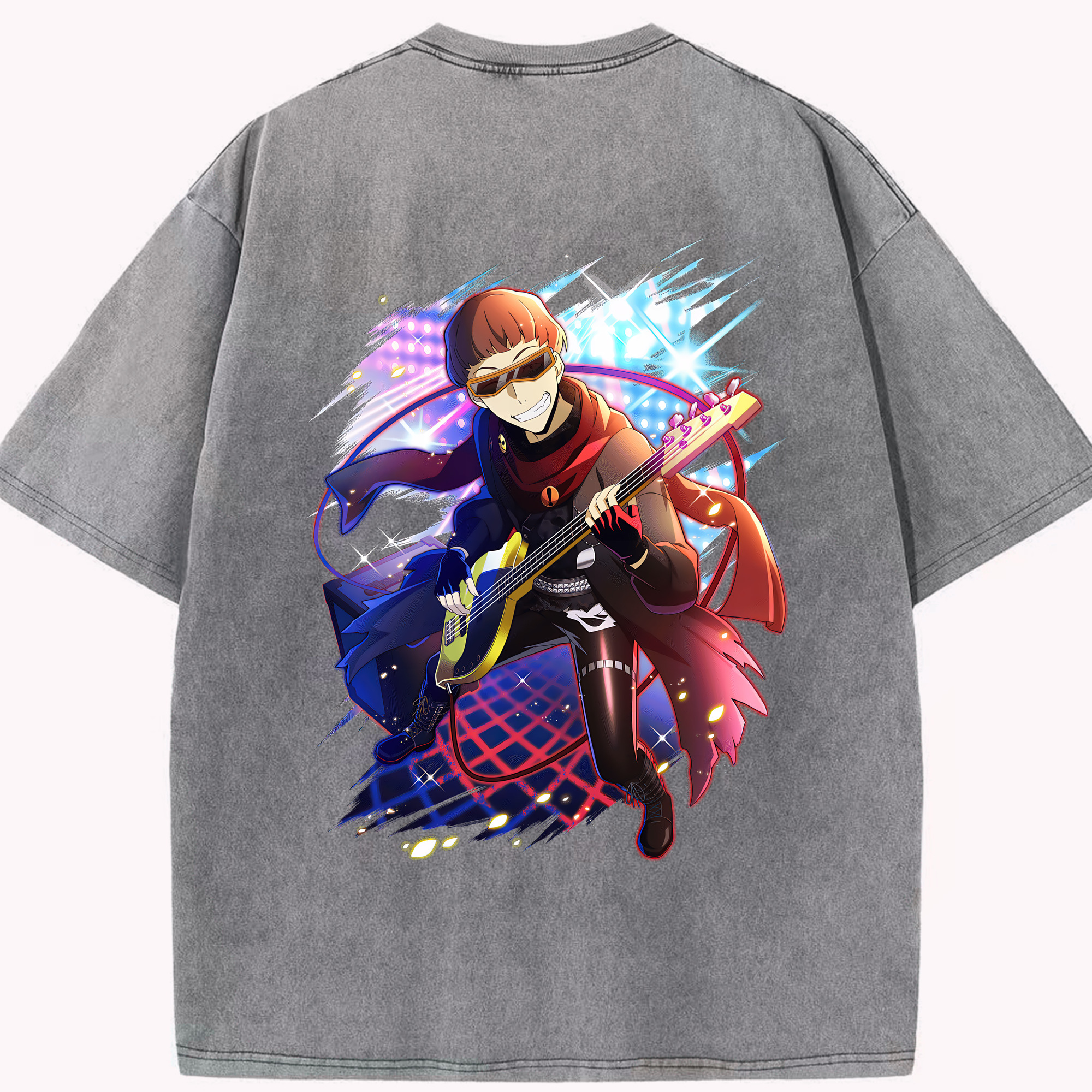 （画像用） 文豪ストレイドッグス Bungo Stray Dogs 綿100% ヴィンテージ風 半袖Tシャツ（背面プリント）