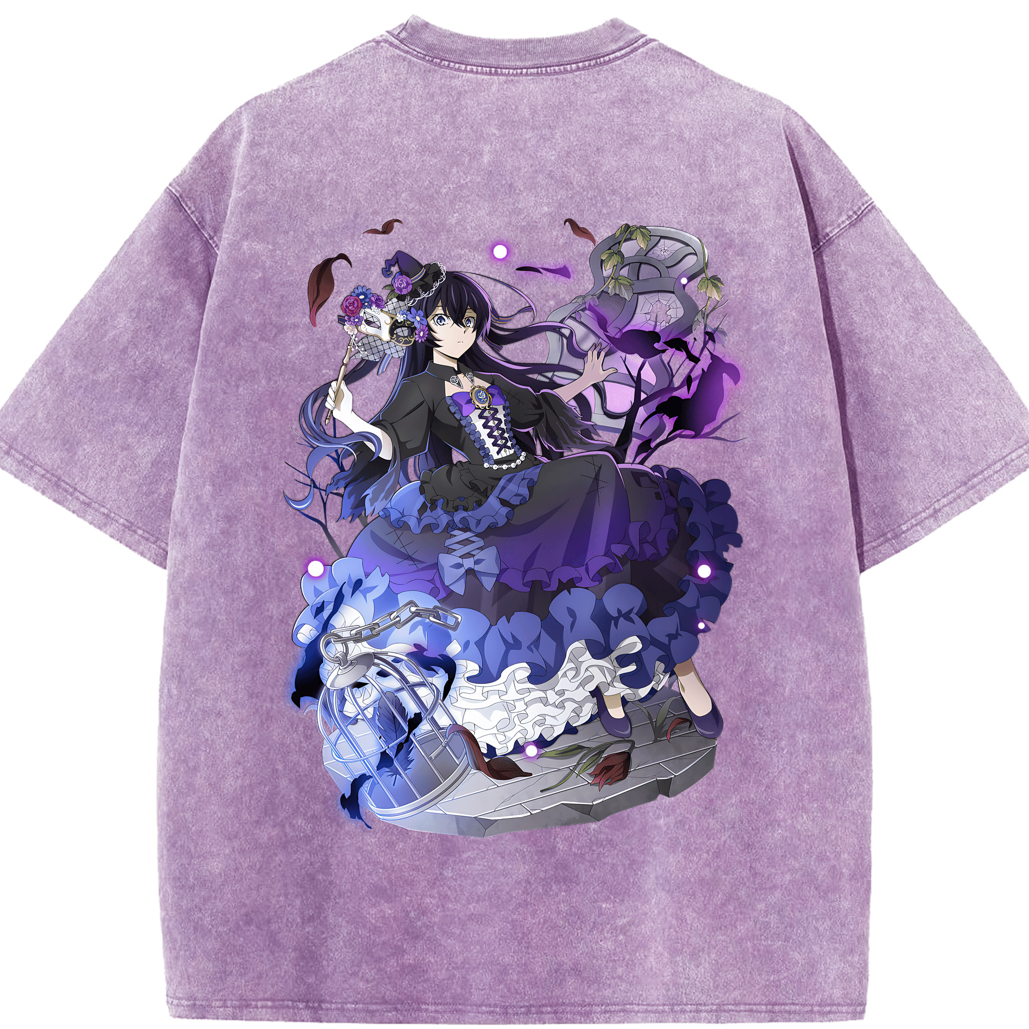 （画像用） 文豪ストレイドッグス Bungo Stray Dogs 綿100% ヴィンテージ風 半袖Tシャツ（背面プリント）