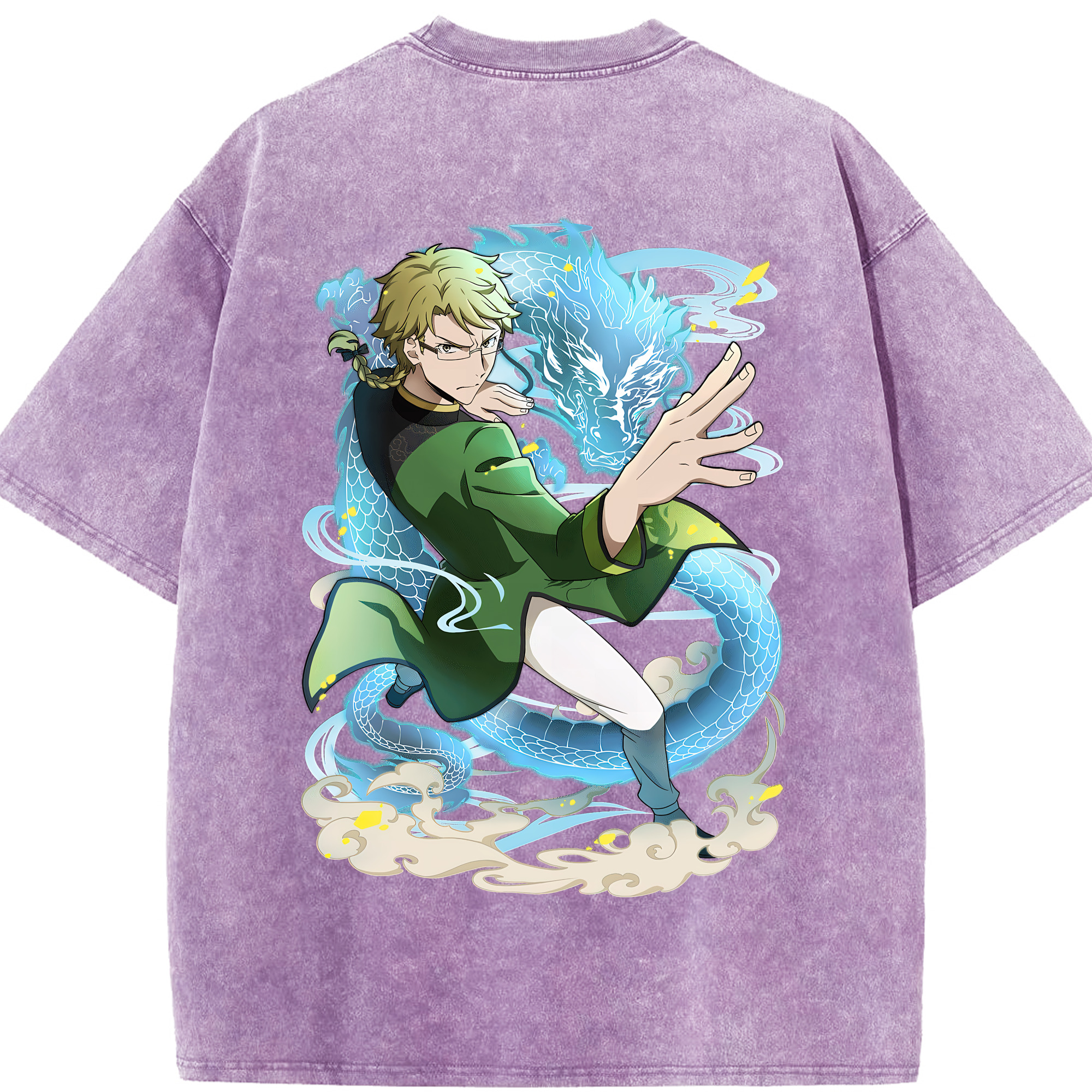 （画像用） 文豪ストレイドッグス Bungo Stray Dogs 綿100% ヴィンテージ風 半袖Tシャツ（背面プリント）