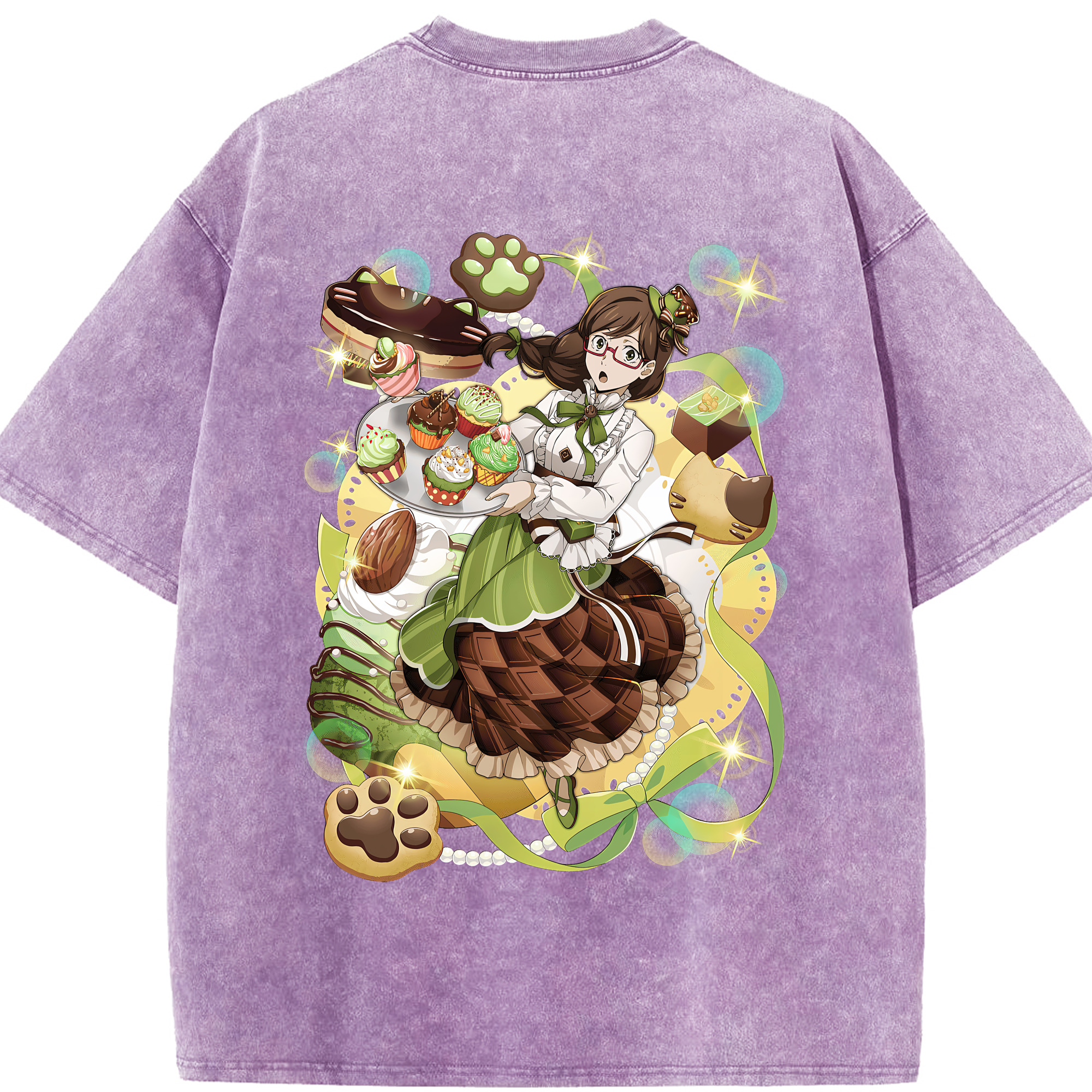 （画像用） 文豪ストレイドッグス Bungo Stray Dogs 綿100% ヴィンテージ風 半袖Tシャツ（背面プリント）