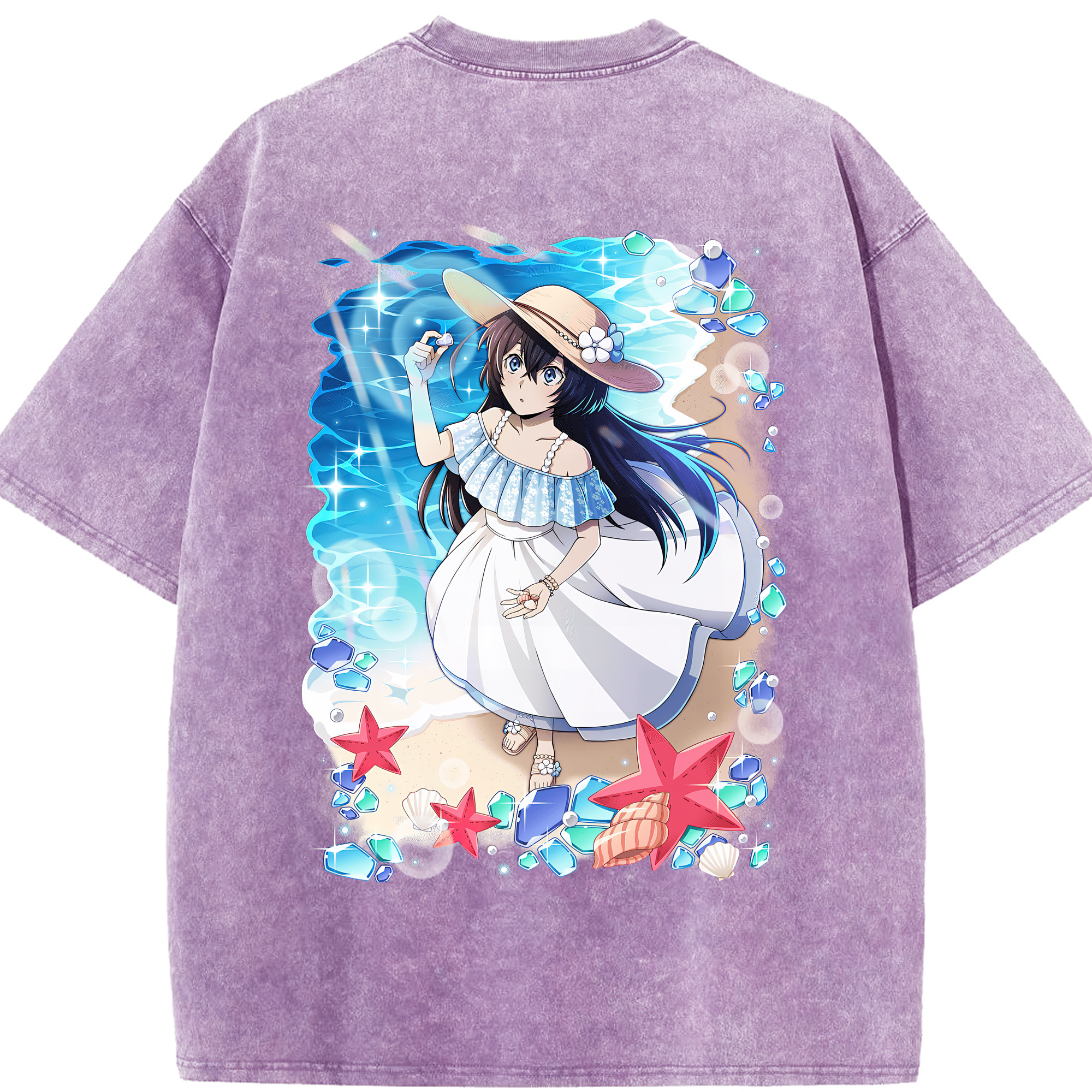 （画像用） 文豪ストレイドッグス Bungo Stray Dogs 綿100% ヴィンテージ風 半袖Tシャツ（背面プリント）